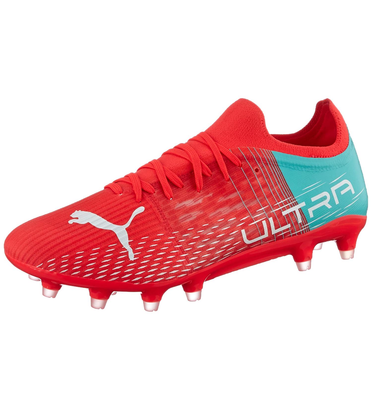 PUMA Women's Ultra 3.3 FG Football Shoes - Size 39 EU - Sunblaze/Puma White/Electro Aqua - International Shipping Available - Buy Online on SooperMarket.com