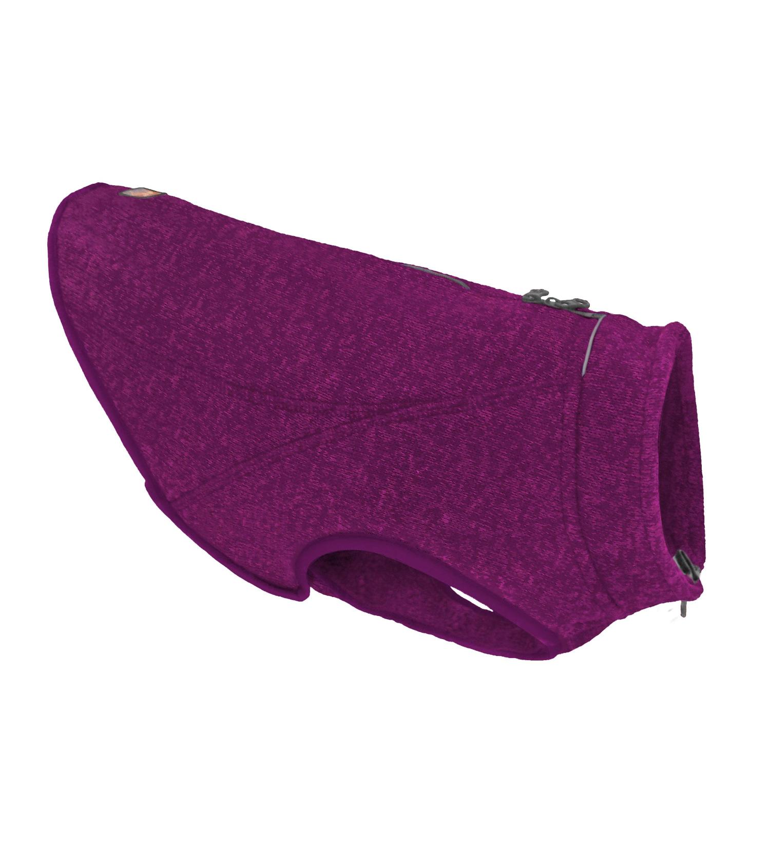 Kurgo Core Dog Sweater XL - Lightweight Fleece 2-Way Zipper Harness Compatible - Purple Violet | International Shipping - Buy Online on SooperMarket.com