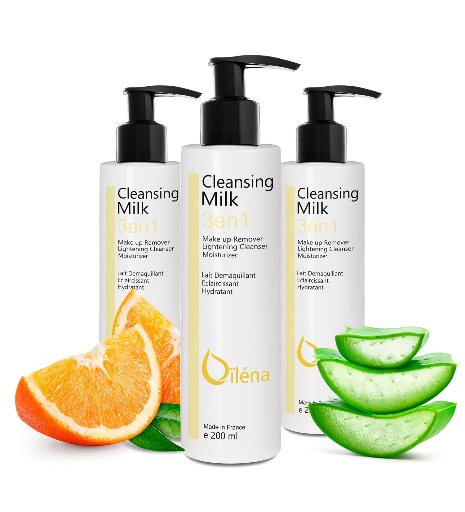 3-in-1 Moisturiser Milk Cleanser & Anti-Spot Makeup Remover | 3x200ml | Vegan Paraben-Free | For Sensitive/Dry Skin - Buy Online on SooperMarket.com