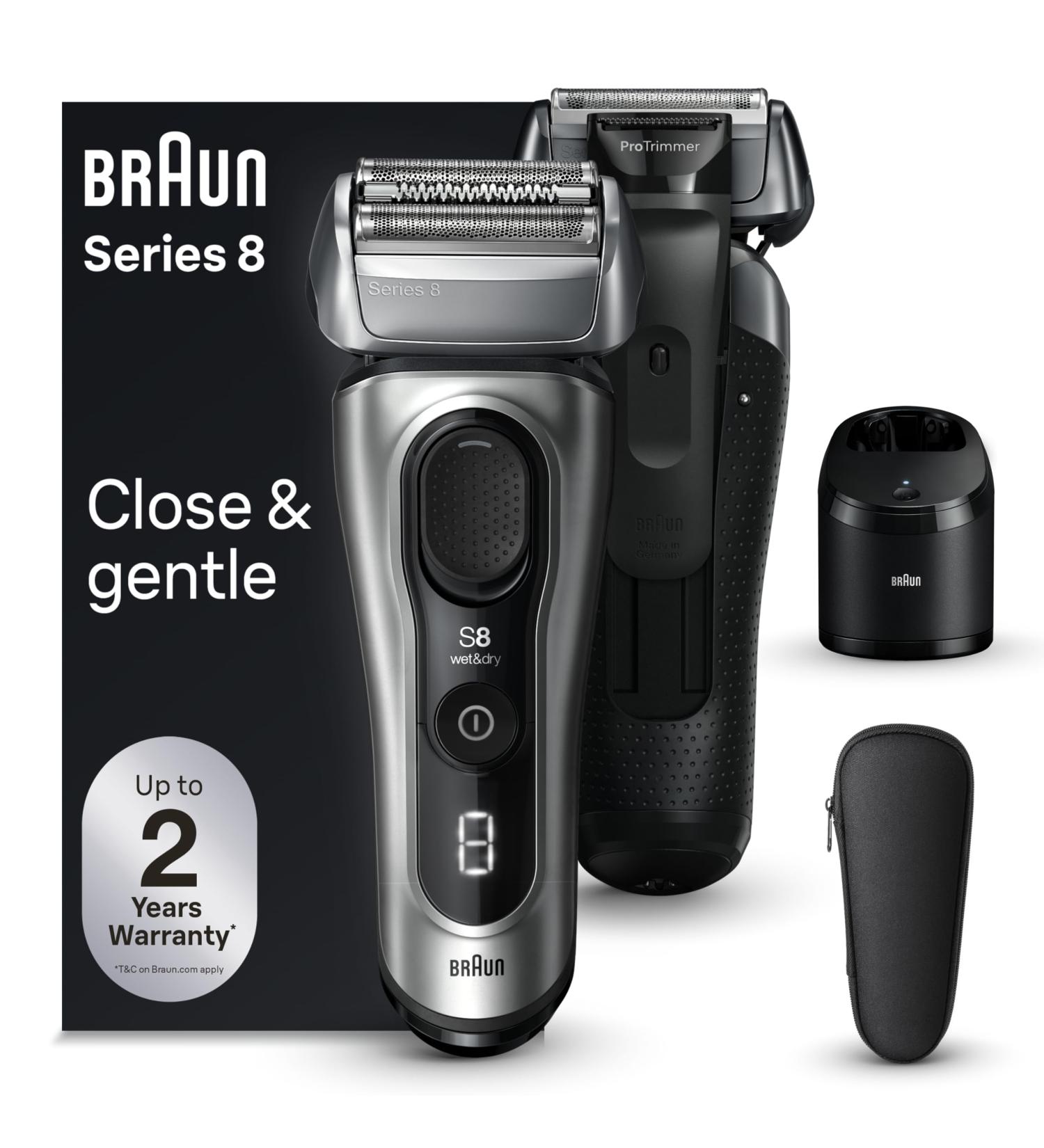 Buy Braun Series 8 8567cc Electric Razor for Men | 4+1 Shaving Elements Long Hair Trimmer SmartCare Center - Wet & Dry - 60min Runtime - International Shipping Available - Buy Online on SooperMarket.com