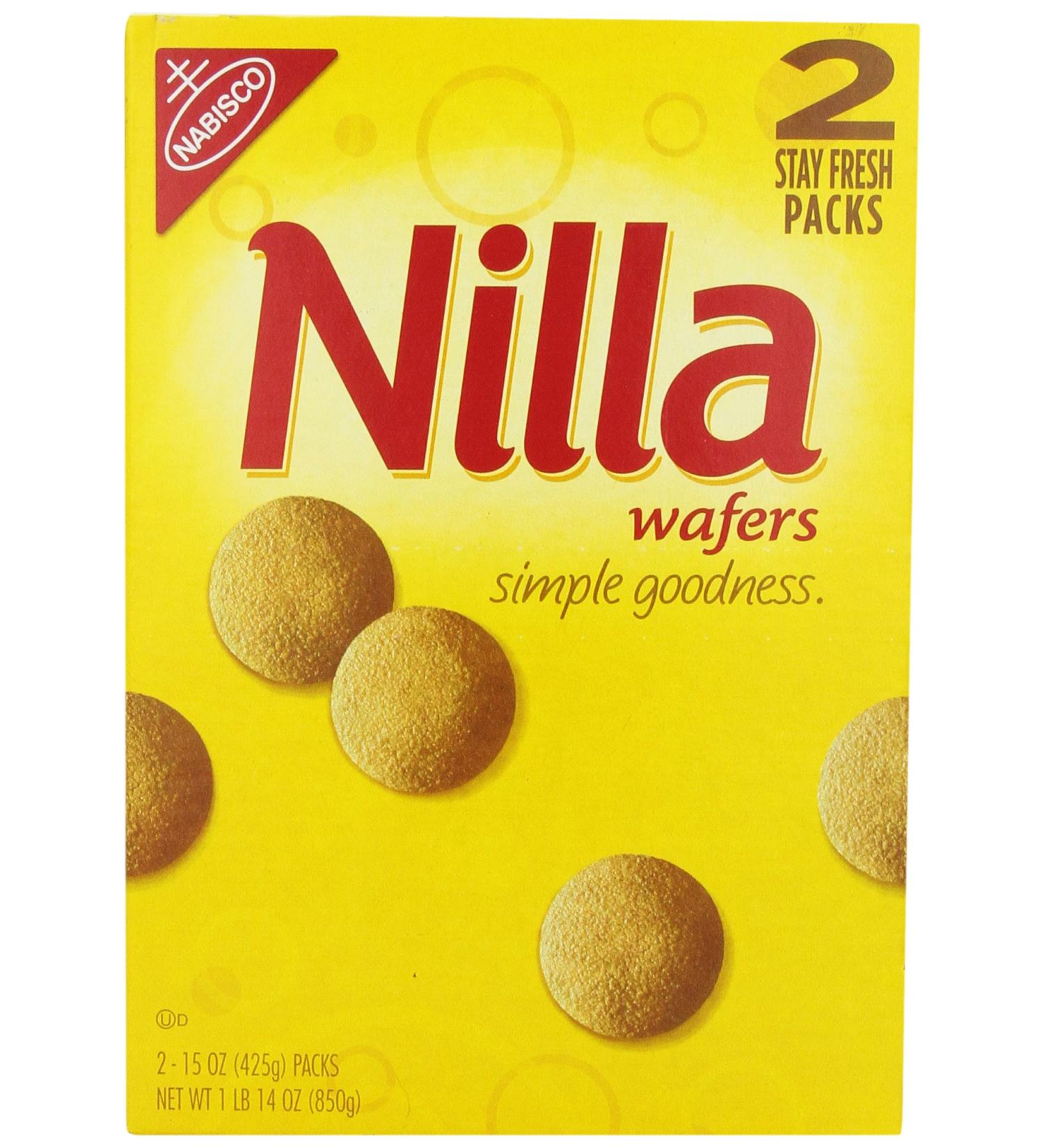 Nabisco Nilla Wafers 850g: Classic Vanilla Wafer Cookies for Delicious Desserts - Buy Online on SooperMarket.com
