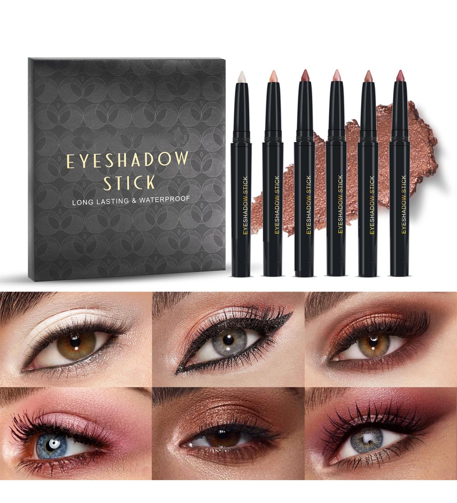 Eyeshadow Pen Collection 6 Colros Creamy Eyeshadow Sticks Long Wear Makeup Set For Women B - Buy Online on SooperMarket.com
