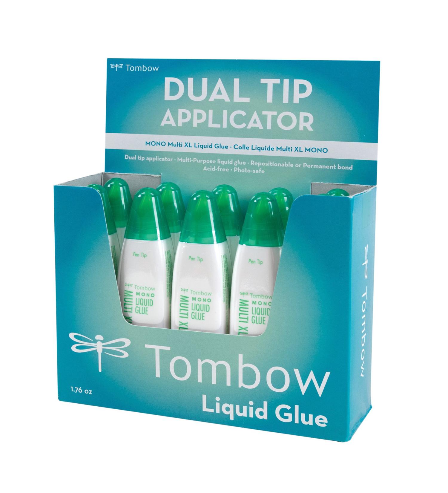 Tombow 52195 MONO Multi XL Liquid Glue 1.76 Ounce Each 10-Pack. Value Size Multi-Purpose Glue with Dual Tip Dispenser. 10 Pack - Buy Online on SooperMarket.com