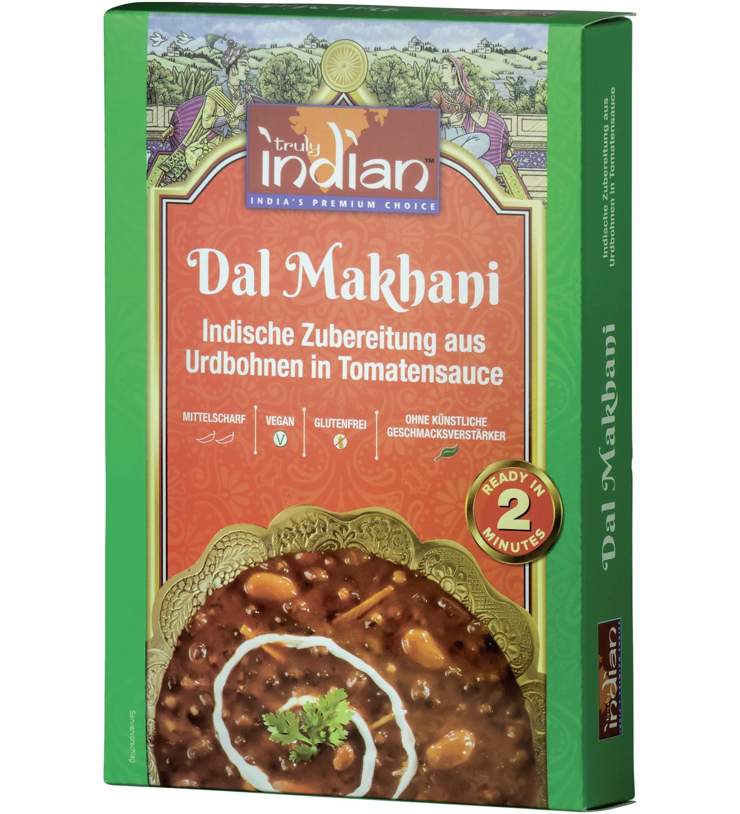 Truly Indian Delhi Dal Makhani Ready Meal - Black Lentils Pack of 6 (6 x 300g) - Authentic Indian Cuisine for Easy International Shipping - Buy Online on SooperMarket.com