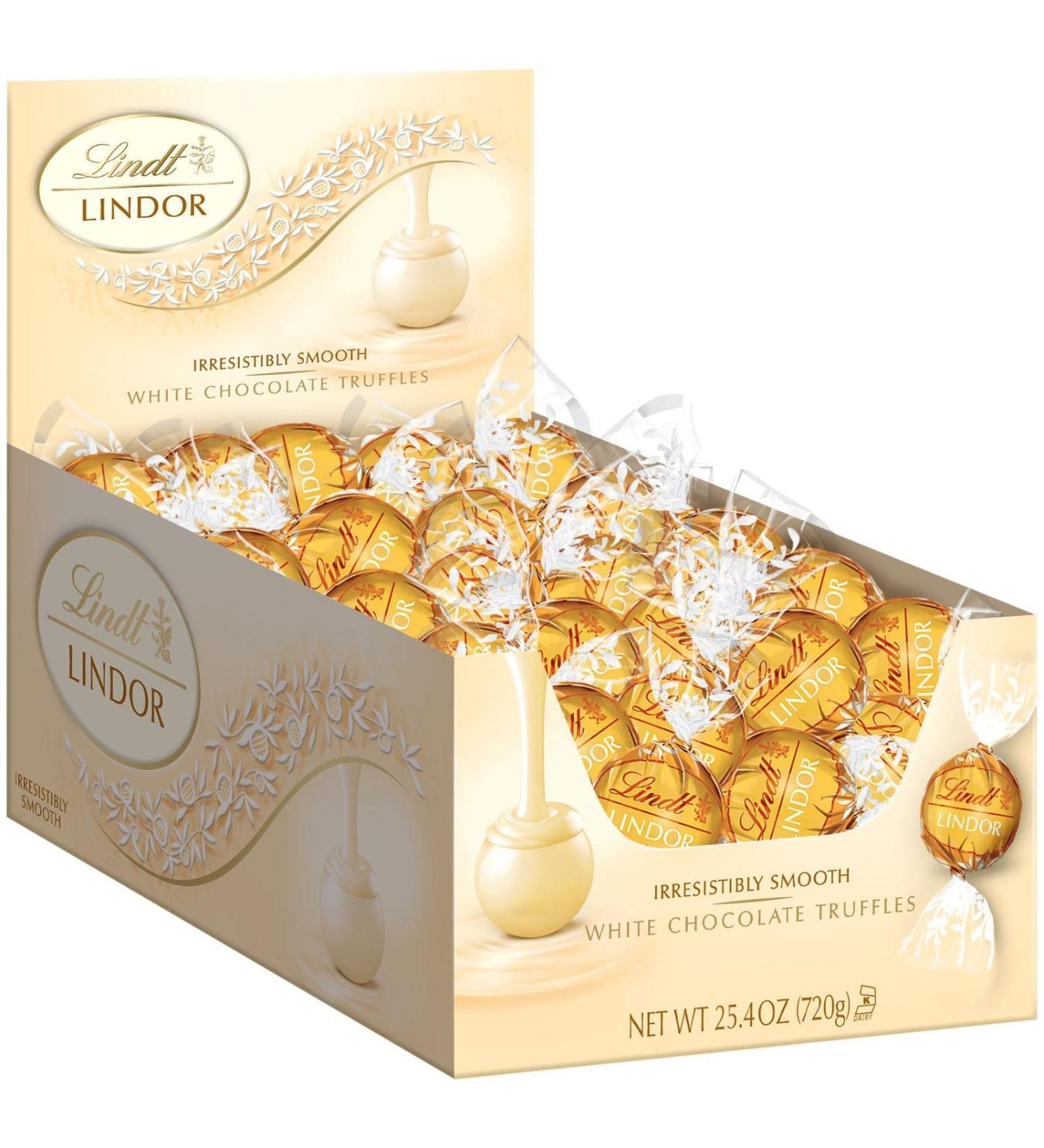 Lindt Lindor Truffles - White Chocolate - 60 ct