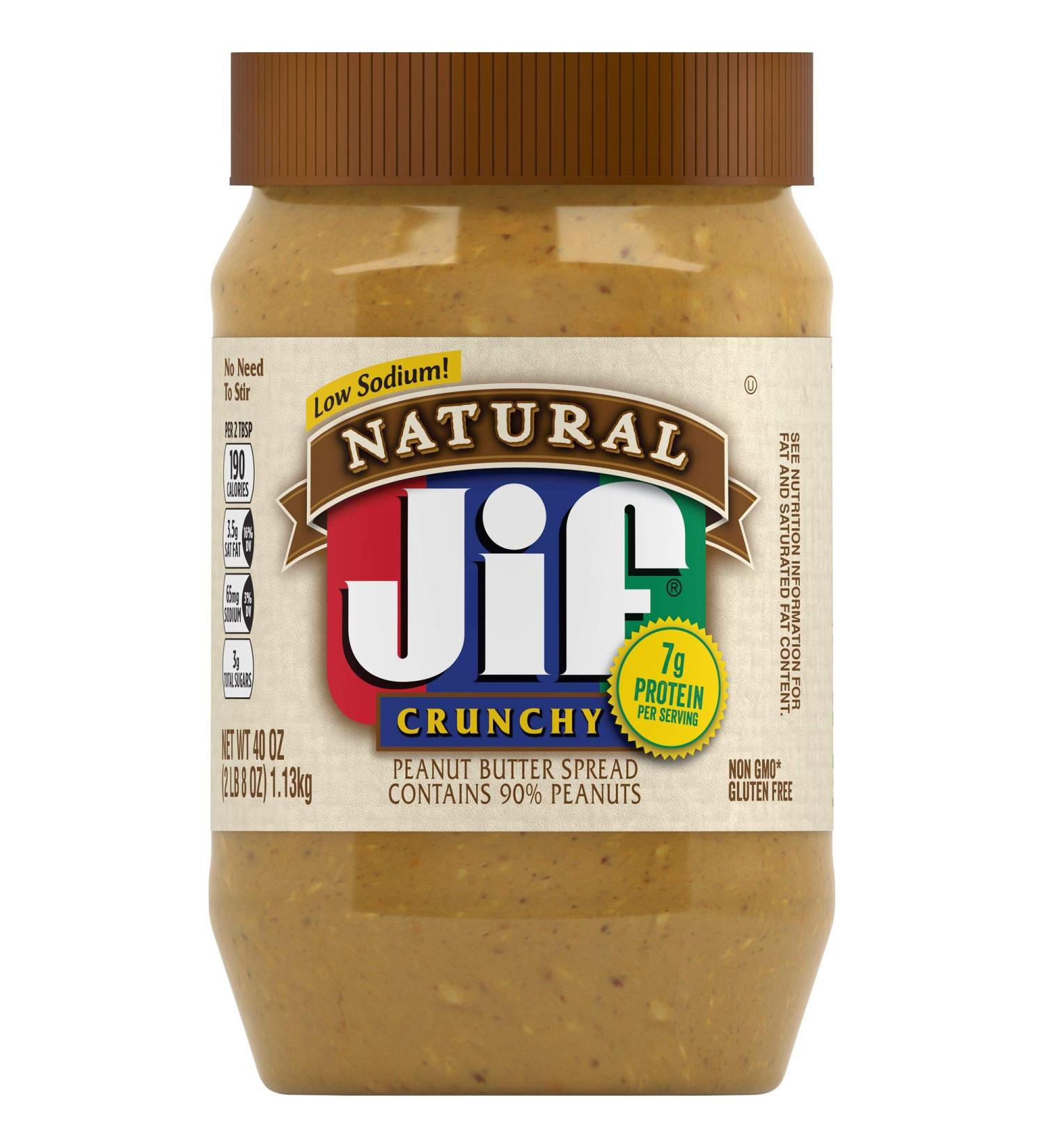 Jif Natural Crunchy Peanut Butter 40 oz - Buy Online on SooperMarket.com
