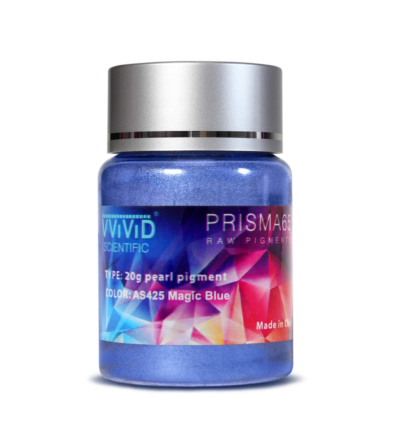 VViViD Prisma65 Magic Blue Metallic Pearl Powder 20g - Raw Pigment for Stunning Results - Buy Online on SooperMarket.com