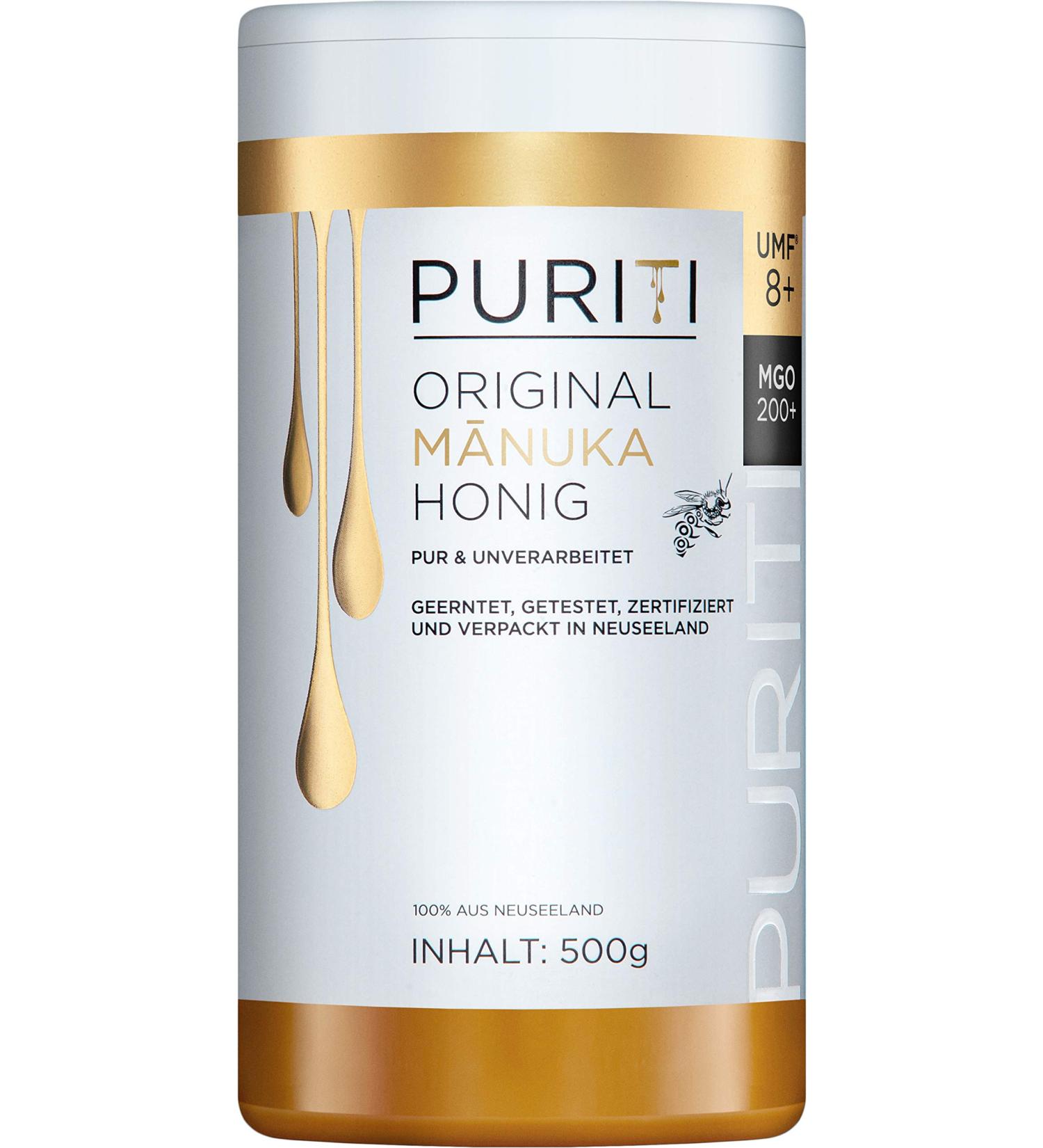 Buy PURITI Manuka Honey MGO 200+ from New Zealand - Premium 500g Pack for Natural Health & Wellness - Buy Online on SooperMarket.com