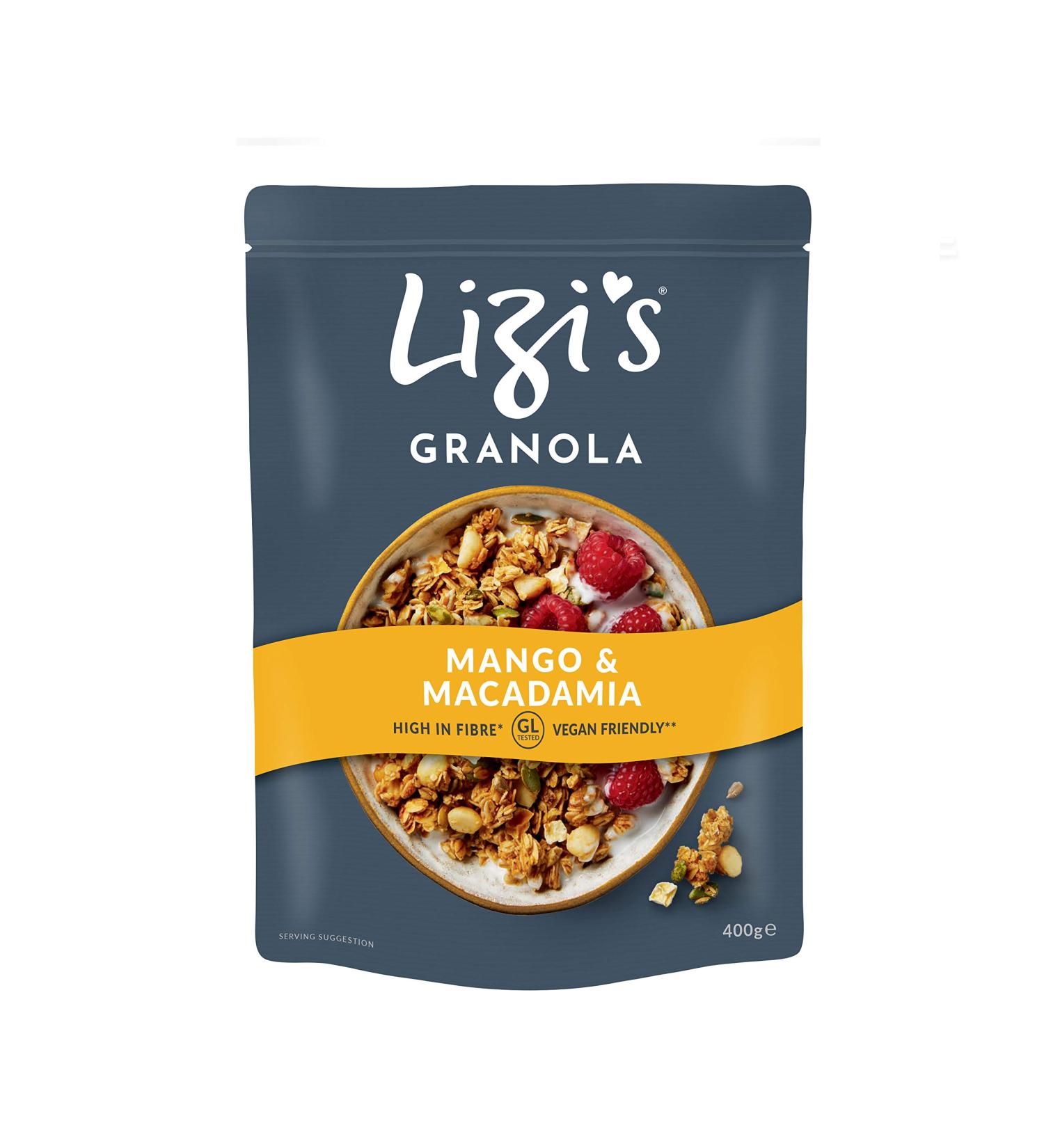 Lizi's Mango Macadamia Granola 400 g - Buy Online on SooperMarket.com