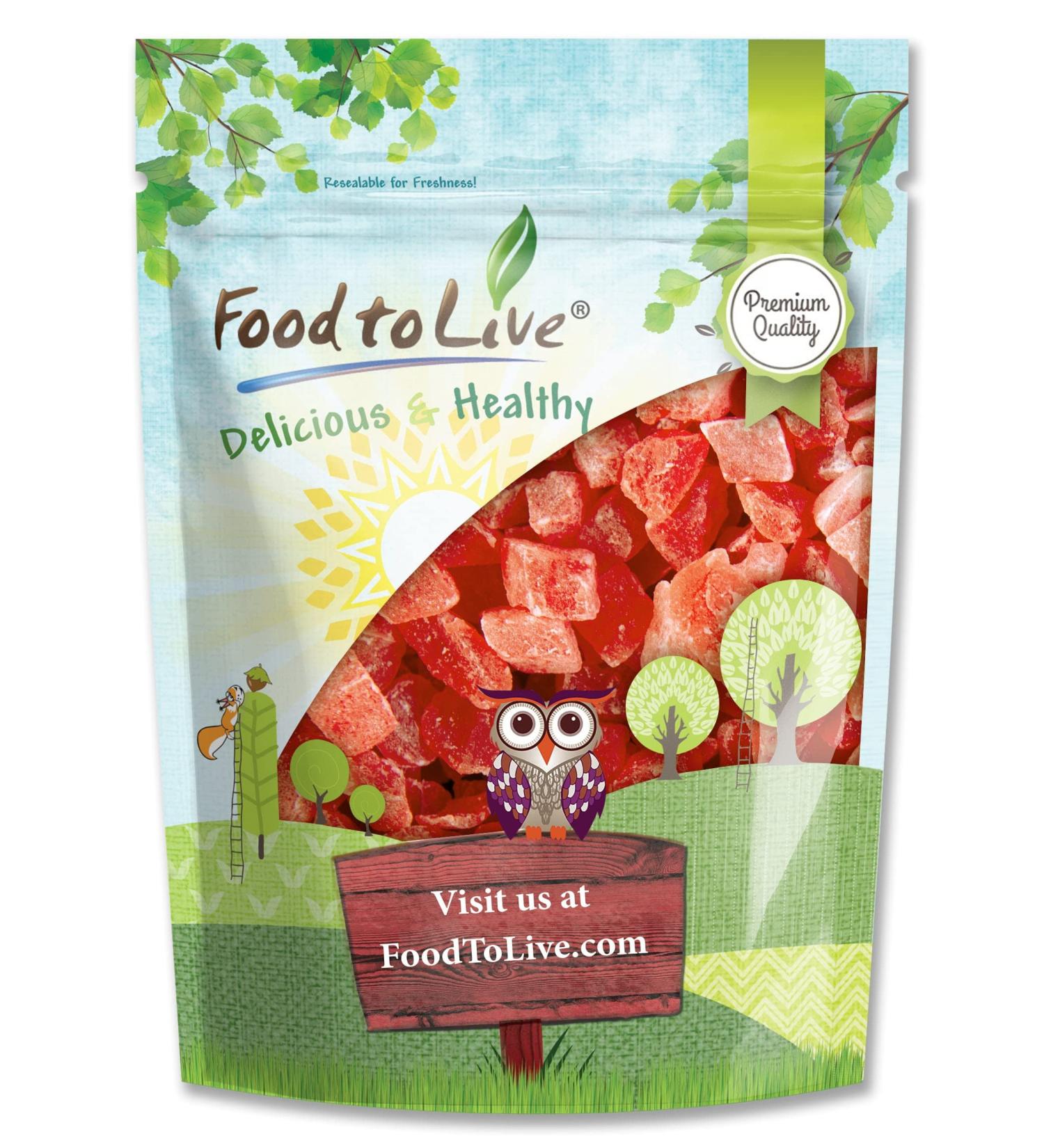 Buy Food to Live Dried Diced Papaya - 2 lbs | Kosher Vegan Unsulfured | Bulk Sweetened Fruit - Buy Online on SooperMarket.com