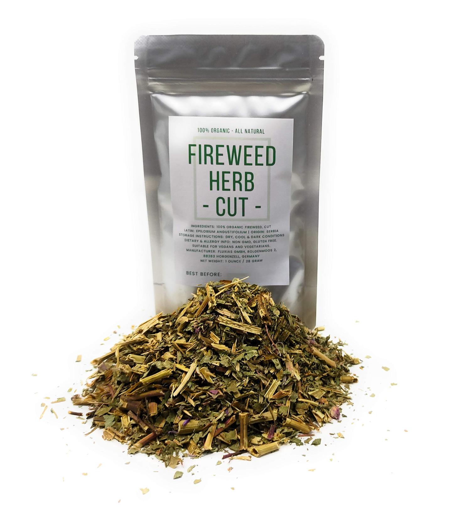 Fireweed Herb - Cut Dried Natural Epilobium Angustifolium - Net Weight: 1oz/28g - Buy Online on SooperMarket.com