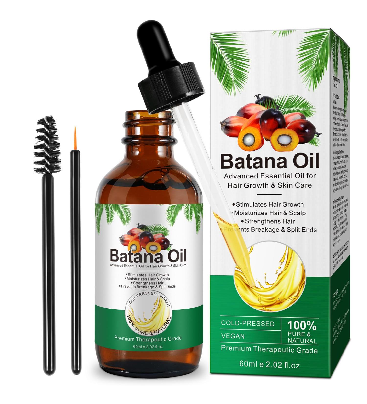 Buy 100% Pure Batana Oil for Hair Growth - Natural & Raw for Thicker Stronger Hair | 2.02 FL OZ | Ships Internationally - Buy Online on SooperMarket.com
