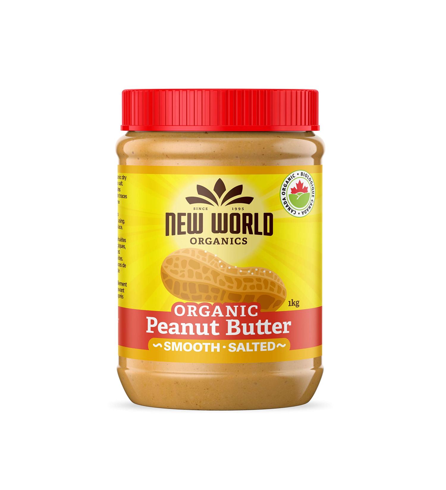New World Foods Peanut Butter Smooth Salted Organic 1Kg Peanut 1 kg (Pack of 1) - Buy Online on SooperMarket.com