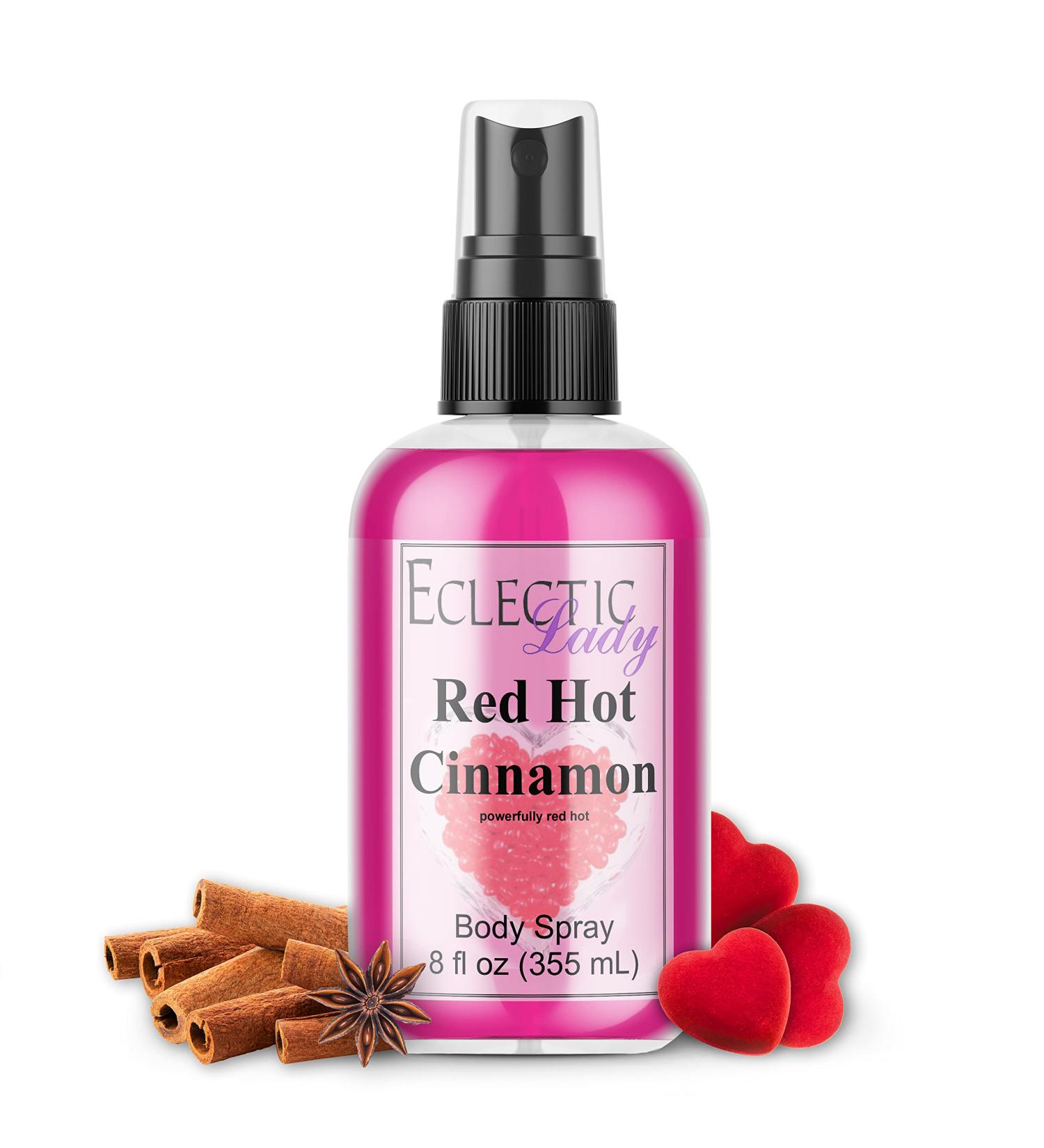 Eclectic Lady Red Hot Cinnamon Body Spray - 8 oz Handcrafted in USA Paraben Free Moisturizing Fragrance for Women Regular Strength 8 Fl Oz (Pack of 1) - Buy Online on SooperMarket.com