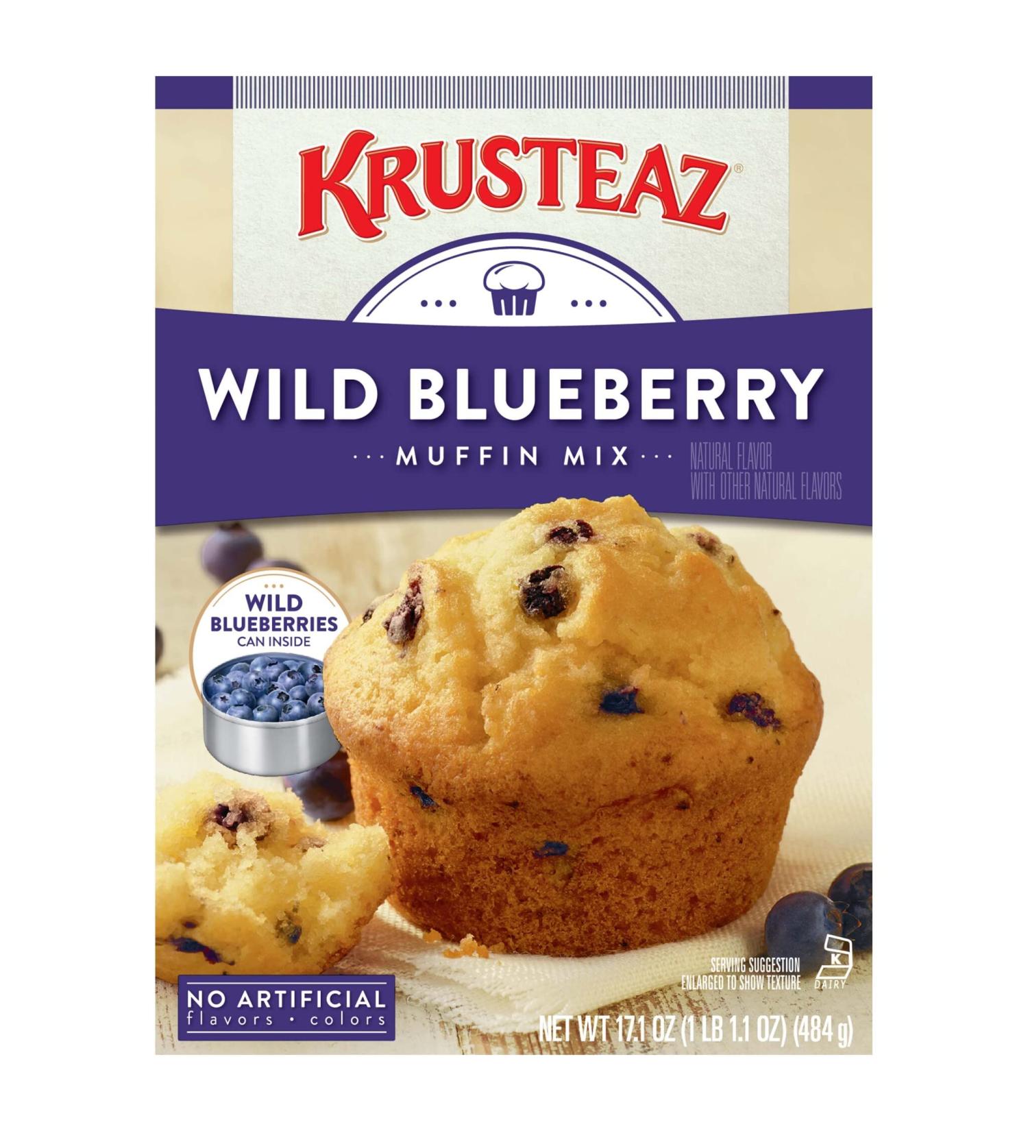 Krusteaz Wild Blueberry Muffin Mix 17.1 OZ - Pack of 3 | Buy Online Now - Buy Online on SooperMarket.com