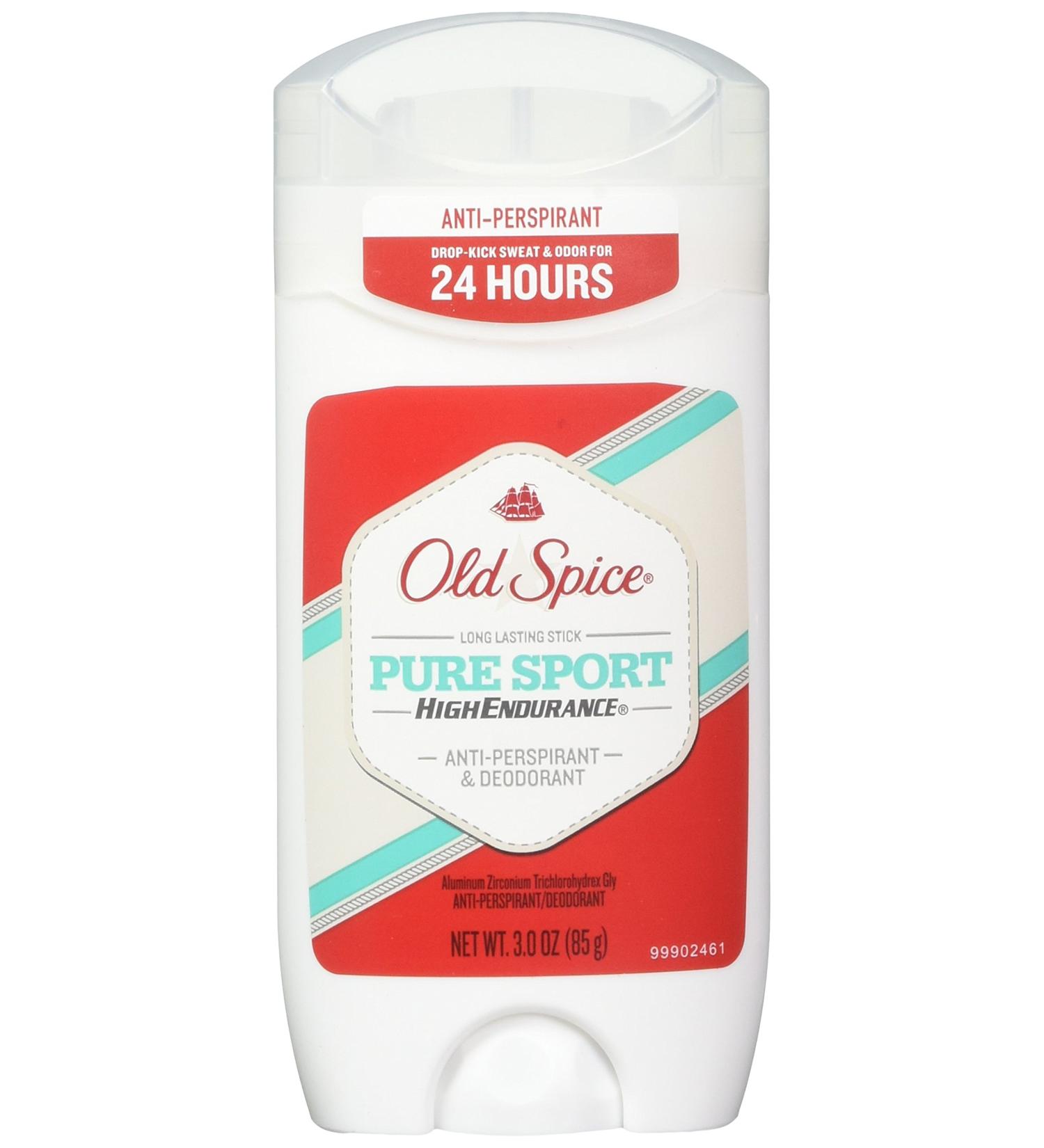 Old Spice High Endurance Anti-Perspirant & Deodorant Pure Sport 3 Oz Pack of 2 - Long-lasting Protection for Active Men - Buy Online on SooperMarket.com