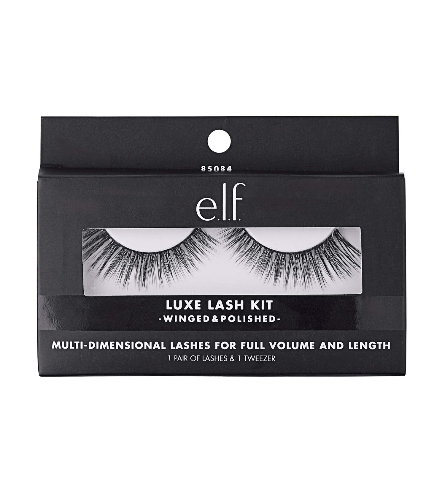 e.l.f. Cosmetics Winged & Polished Luxe Lash Kit - Achieve Glamorous Eyes with Ease - Buy Online on SooperMarket.com