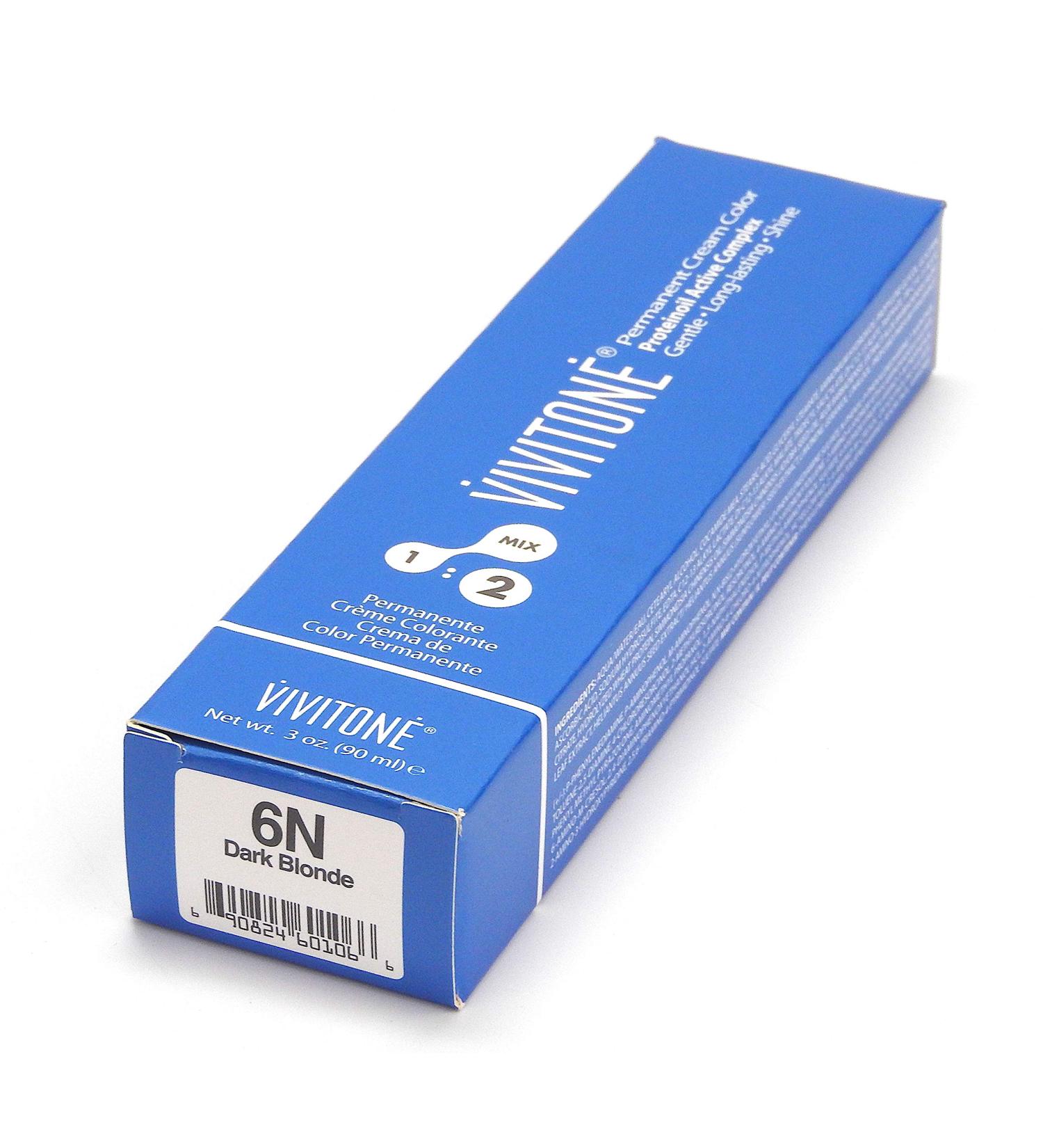 VIVITONE Permanent Cream Color 6N (Dark Blonde)