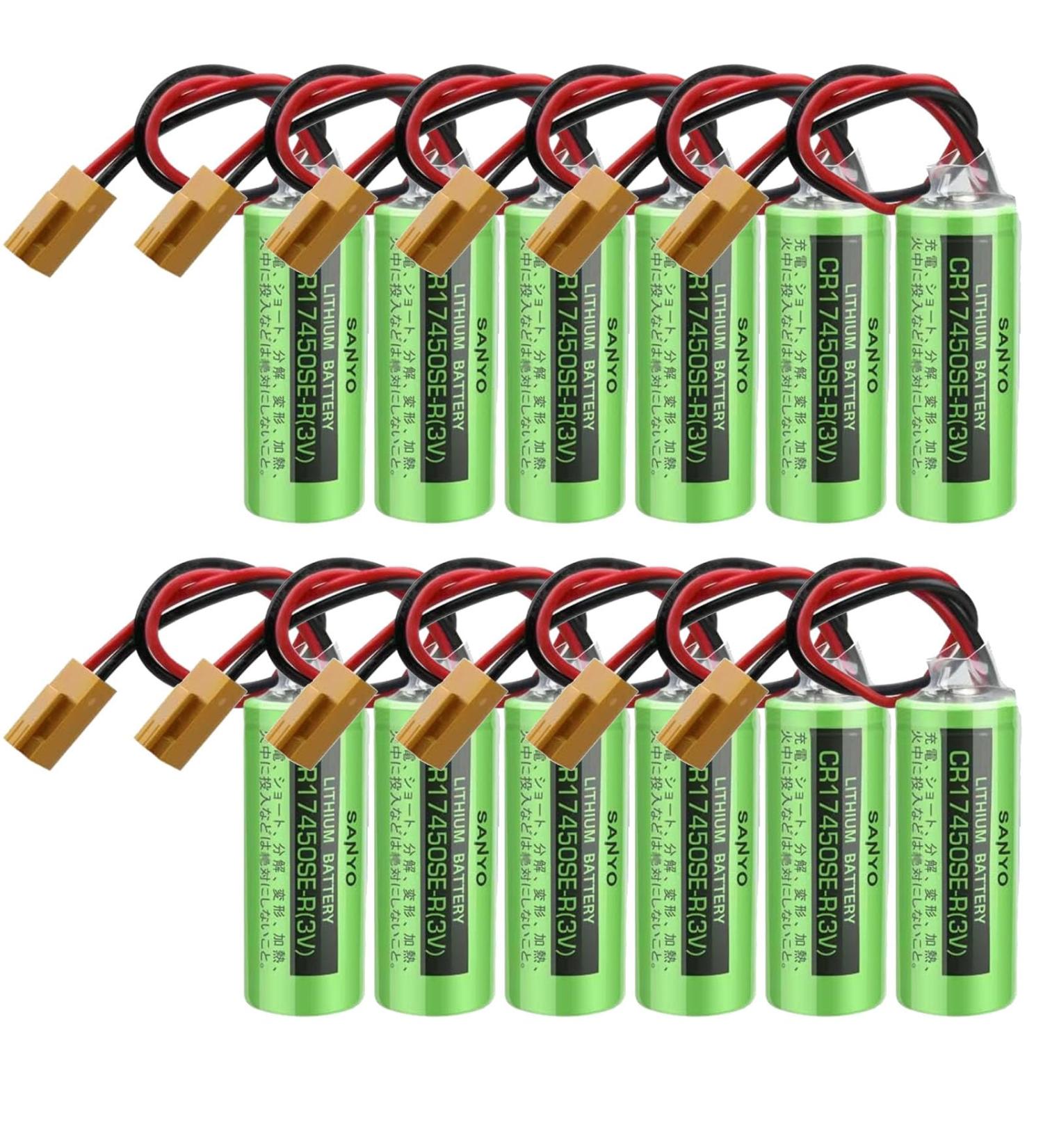 Buy CR17450SE-R 3V Battery Pack of 12 | 2500mAh PLC Replacement for SANYO CNC Series - Non-Rechargeable - Buy Online on SooperMarket.com