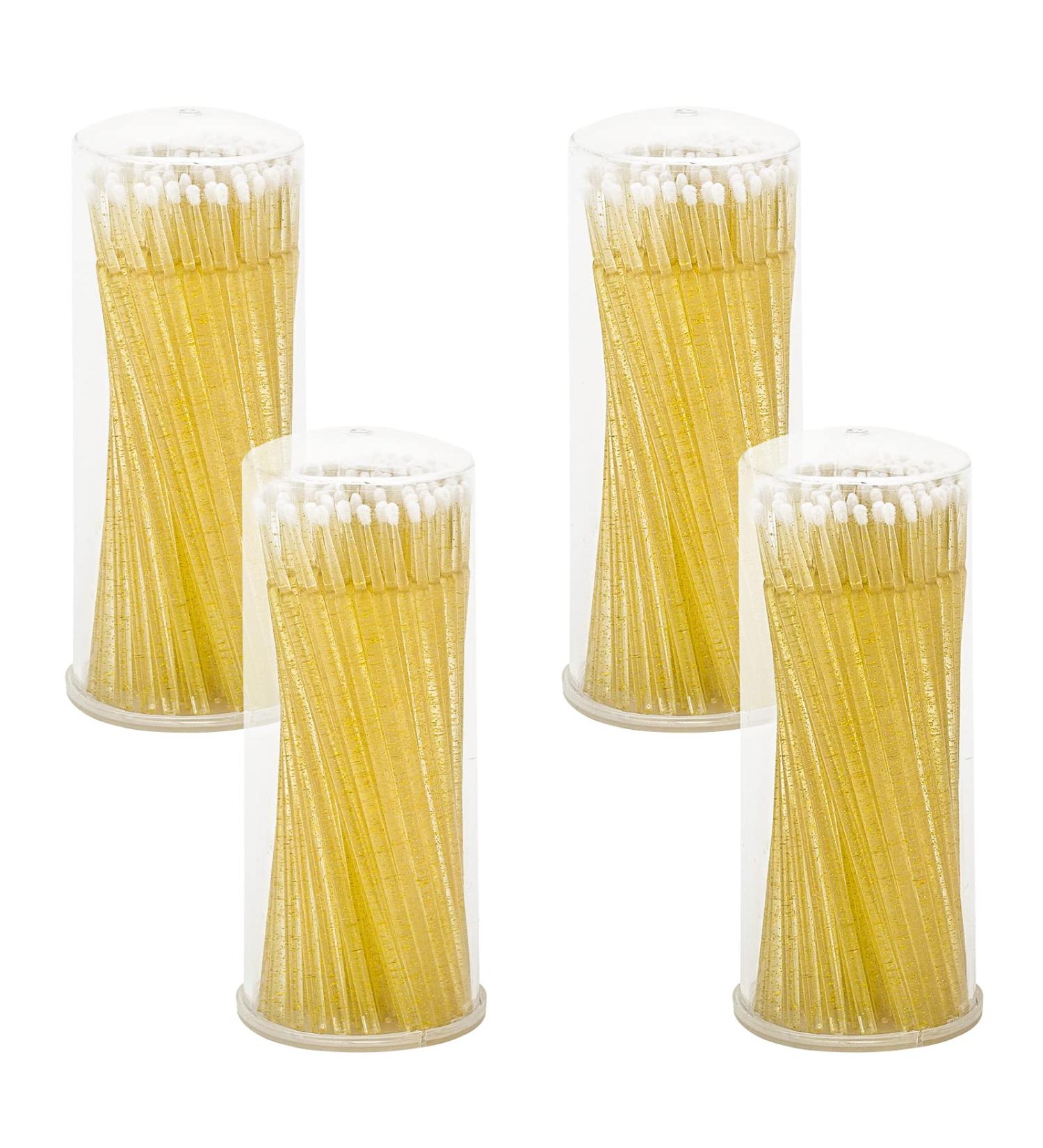 G2PLUS 400PCS Crystal Gold Disposable Micro Applicators for Eyelash Extensions - Perfect for Crafting - Buy Online on SooperMarket.com