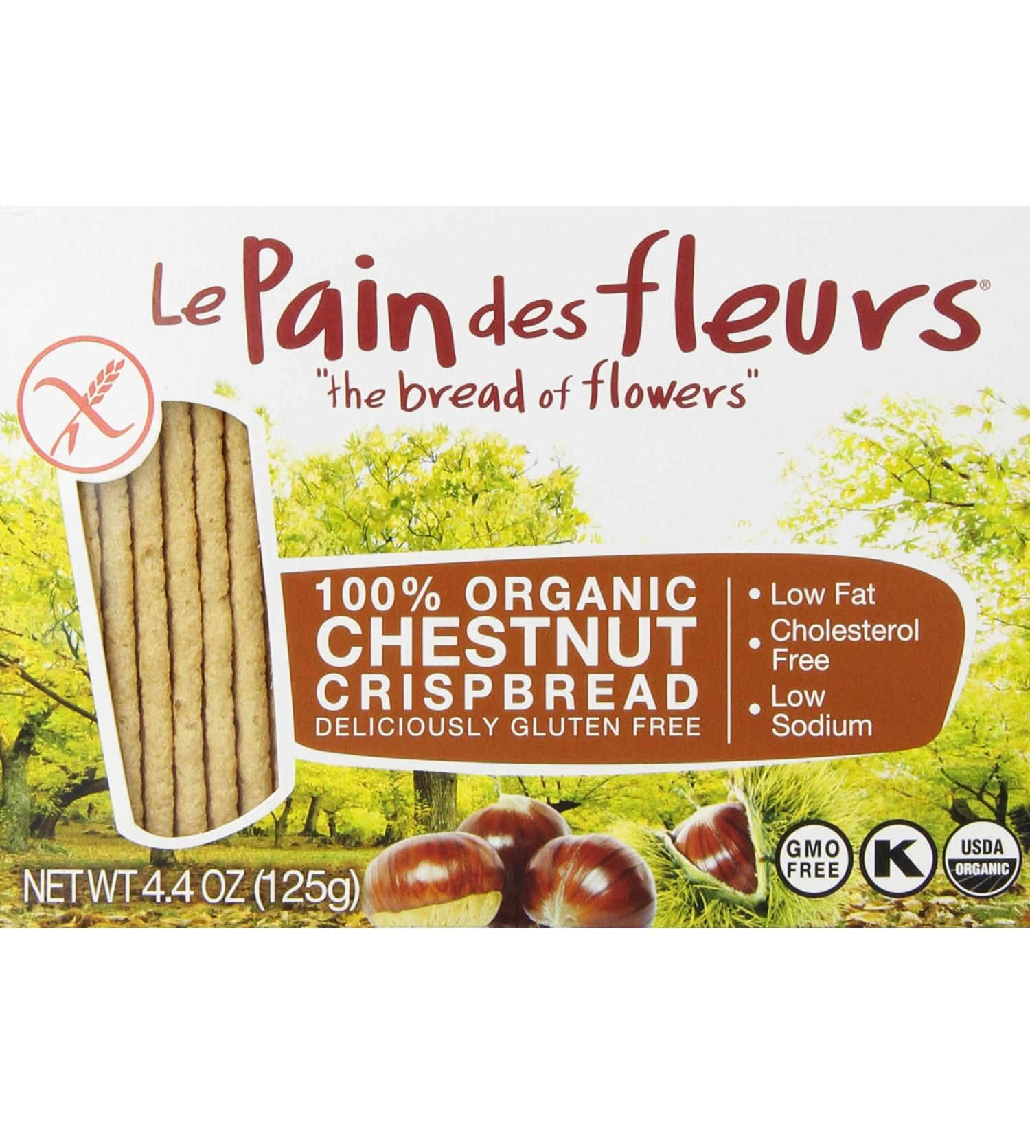 Pain des Fleurs Chestnut Crispbread 4.4oz - Gluten-Free & Delicious - Buy Online on SooperMarket.com