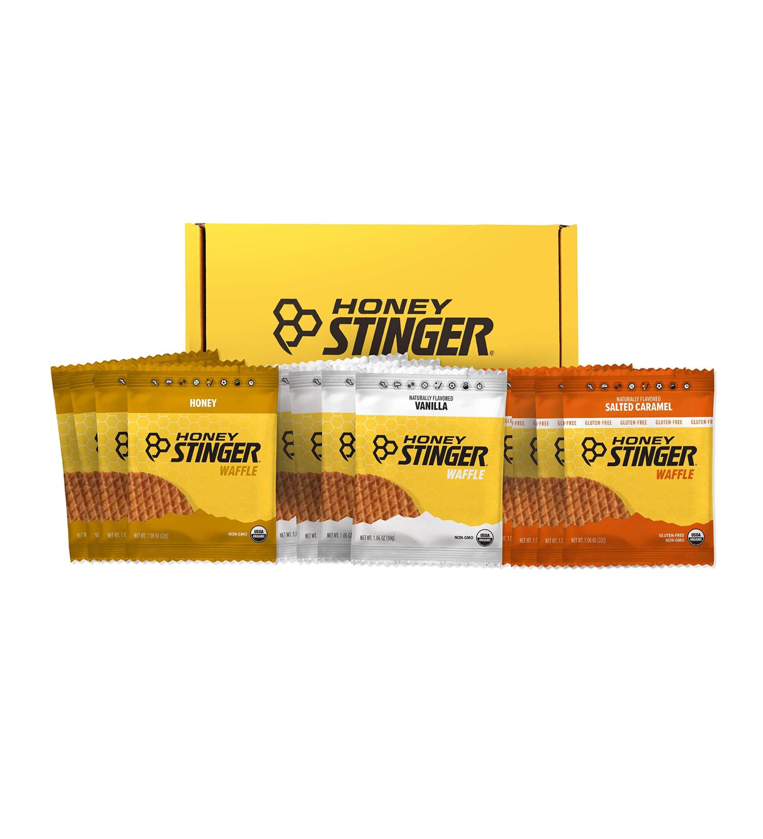 Honey Stinger Organic Waffle Variety Pack - Honey, Vanilla, Salted Caramel | Energy Stroopwafel for Exercise | Sports Nutrition for Pre & Post Workout | Home & Gym | 4 Units x 1.06oz - Buy Online on SooperMarket.com