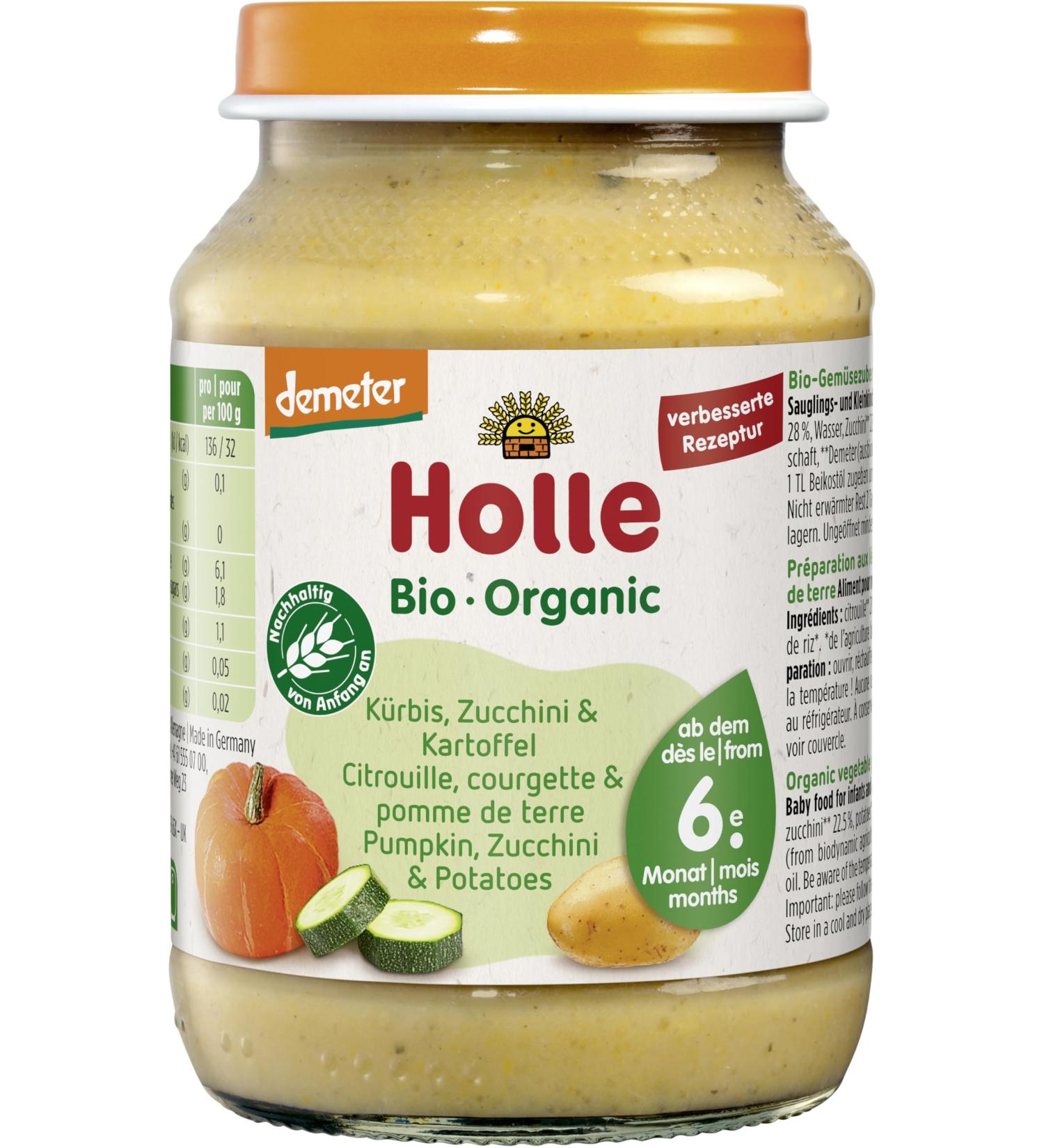 Holle Organic Pumpkin Zucchini & Potato (2 x 190 gr)