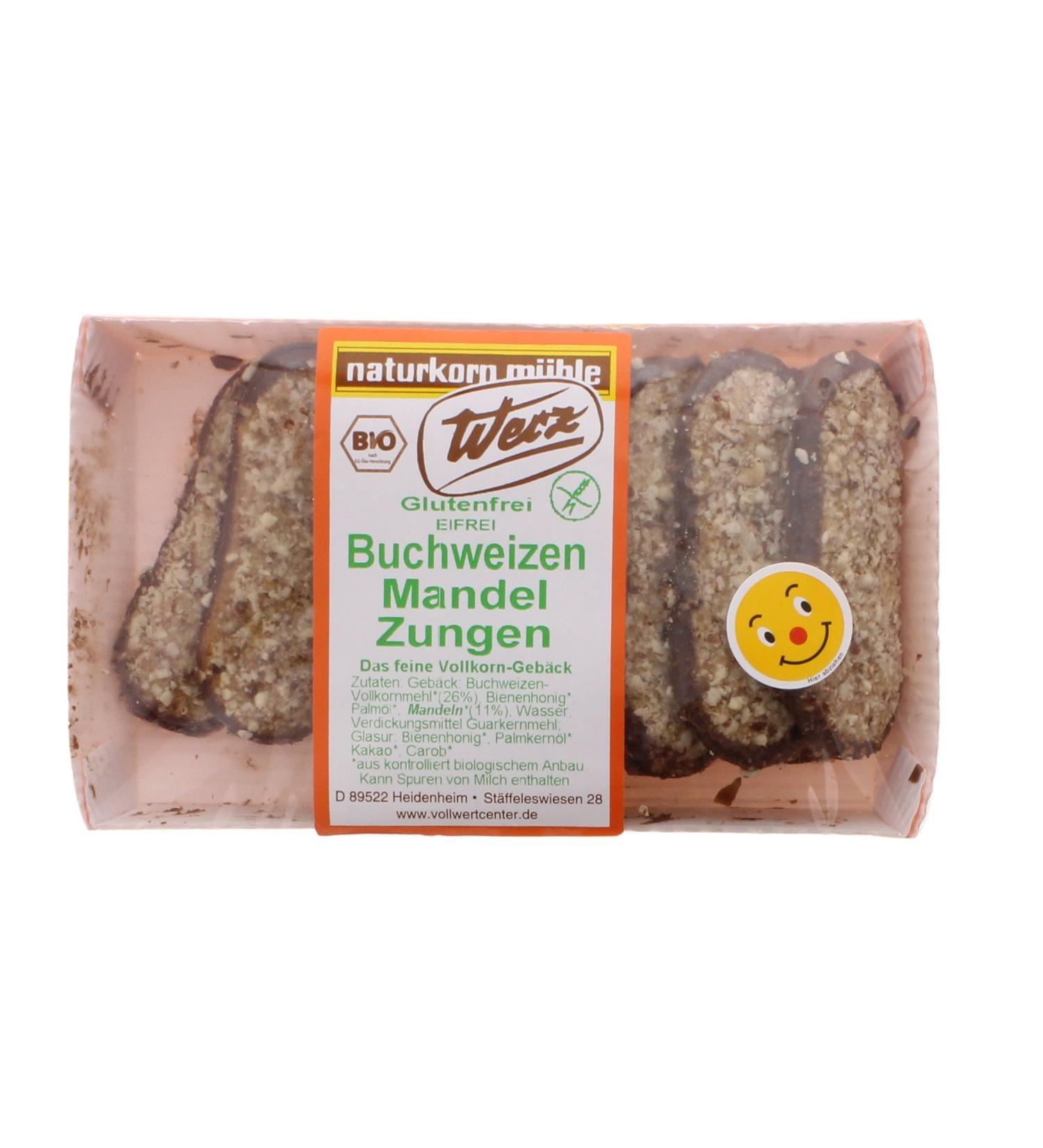 Naturkorn M hle Werz - Buckwheat Wholegrain Almond Tongues 150 g