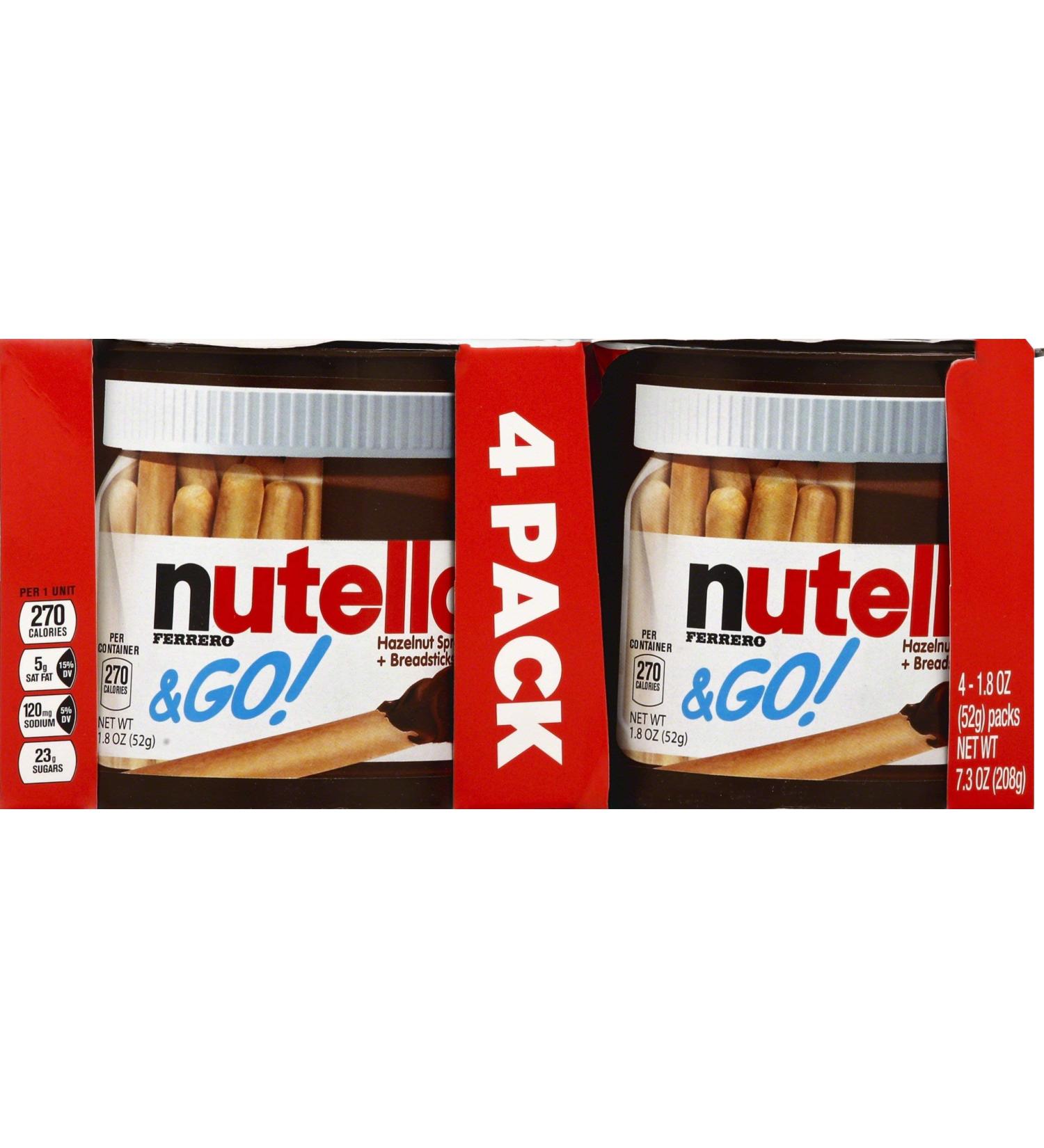 Nutella & Go Hazelnut Spread and Breadsticks, 7.3 oz