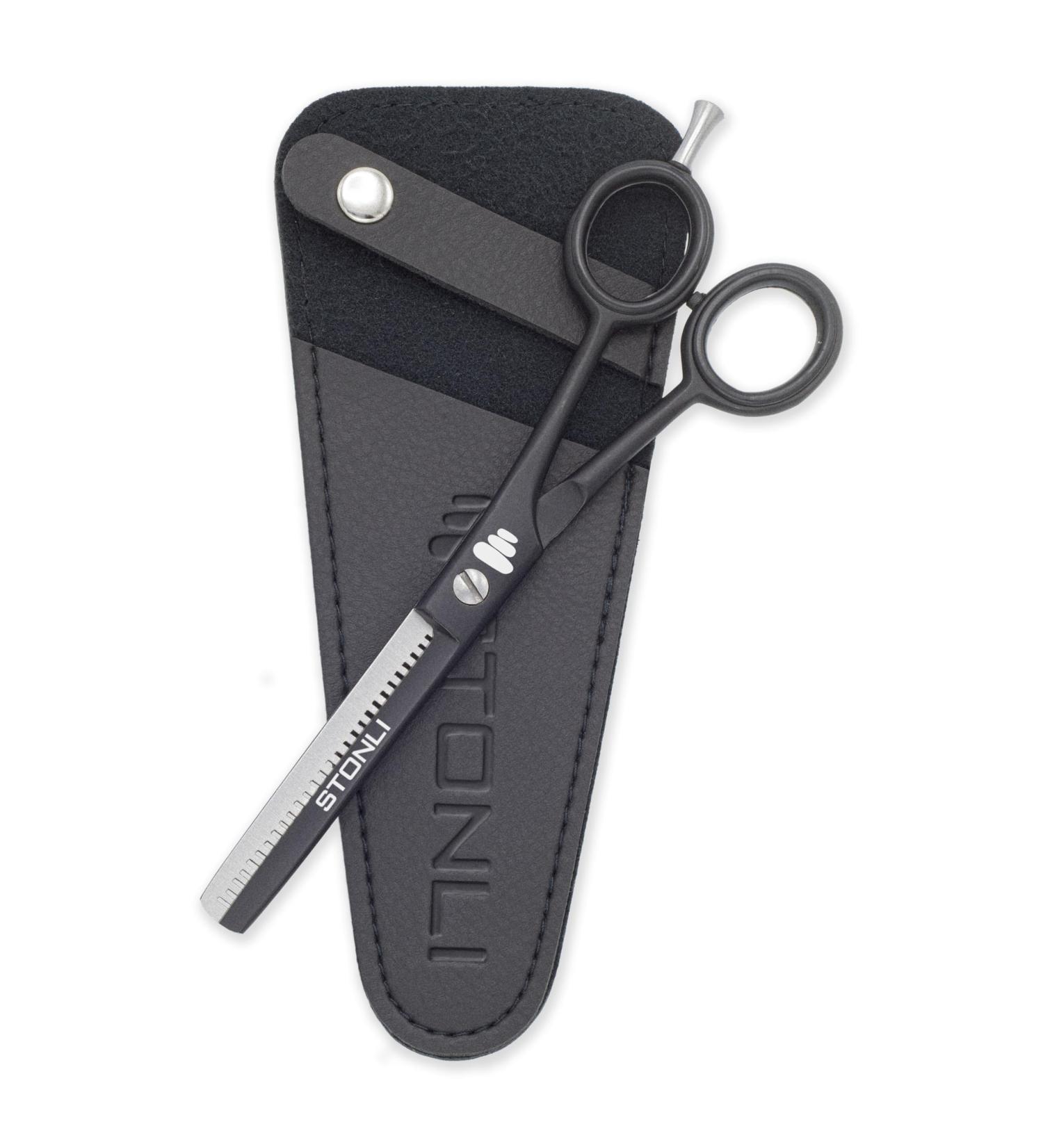 Stonli Thinning Scissors for Hair Cutting - Stainless Steel 5.5 inch Hairdressing Scissors with Sharp Edge Barber Scissors - Hair Cutting Scissor for Salon Home Men Women (Traditional) - Buy Online on SooperMarket.com