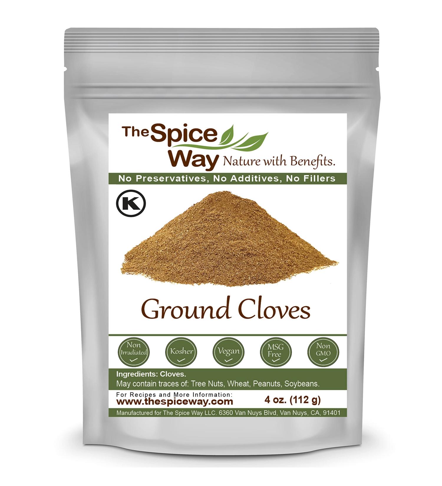 The Spice Way Cloves - 4 oz Ground Clove Powder for Savory Dishes and Tea - Buy Online on SooperMarket.com