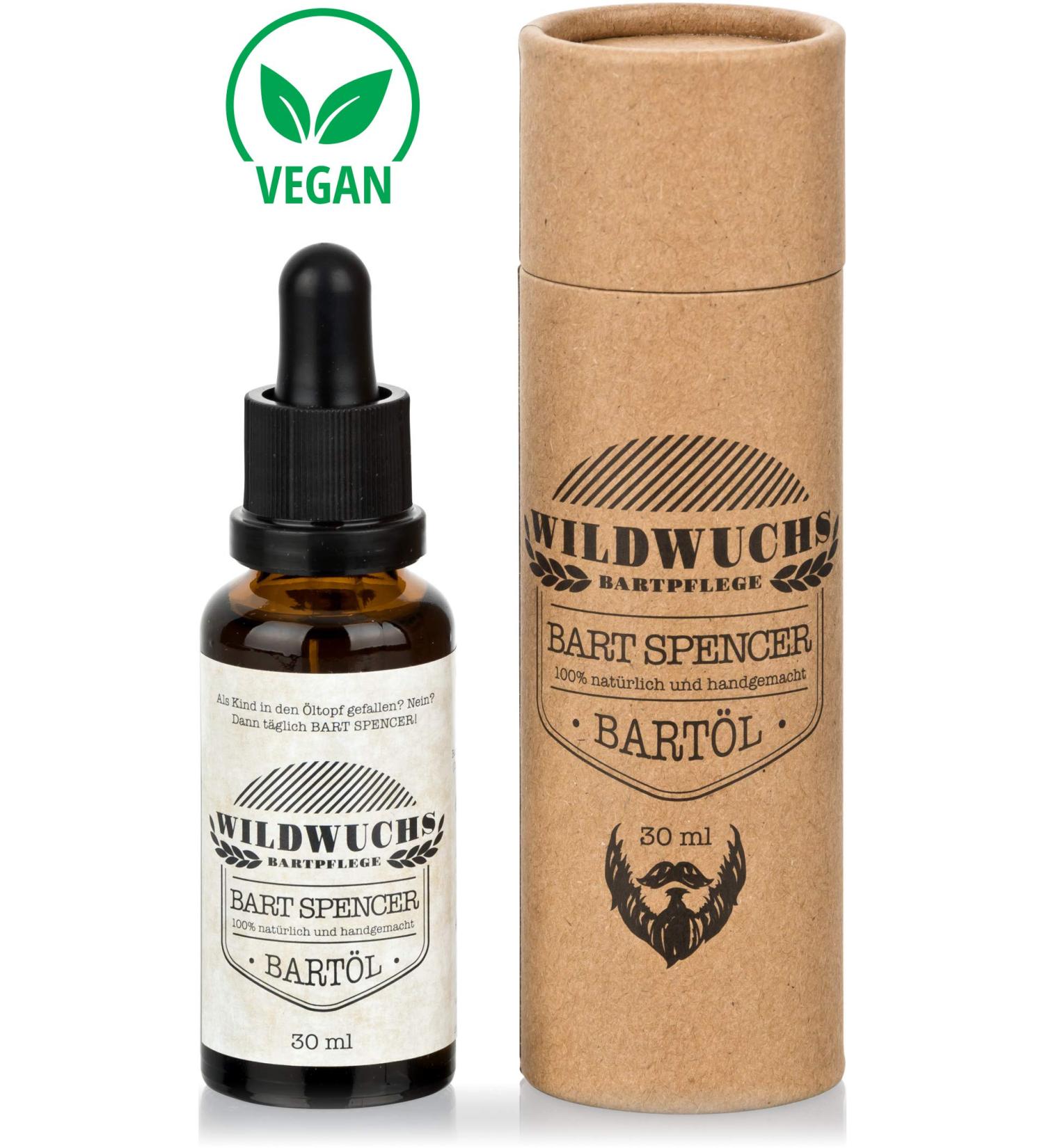 Wild Growth Beard Care - Natural Vegan Beard Oil with Argan Oil & Wood Fragrance | 30 ml - Buy Online on SooperMarket.com