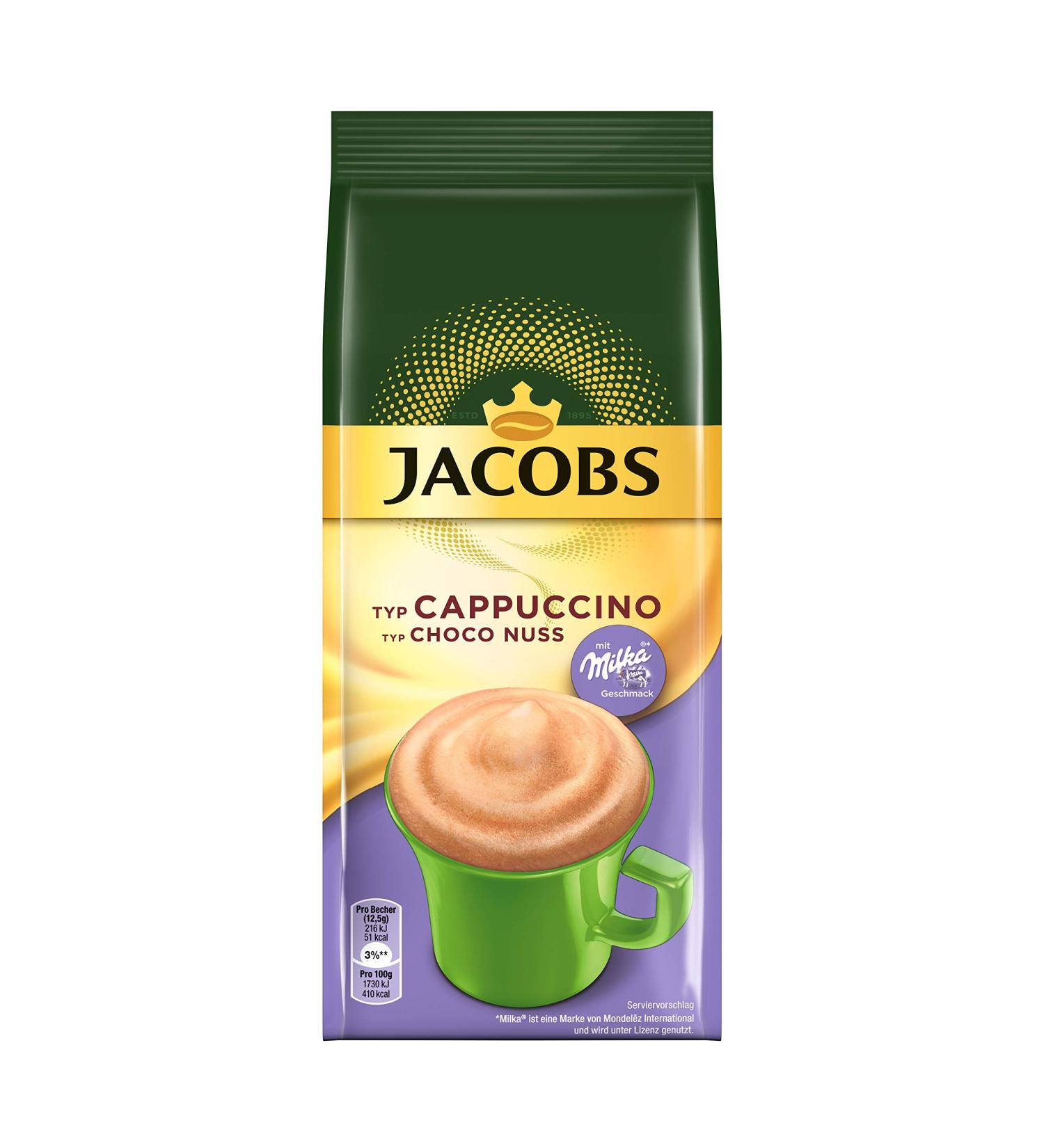 Buy Jacobs Cappuccino Choco Nut 500g - Premium Coffee Specialties Refill Bag | International Shipping - Buy Online on SooperMarket.com