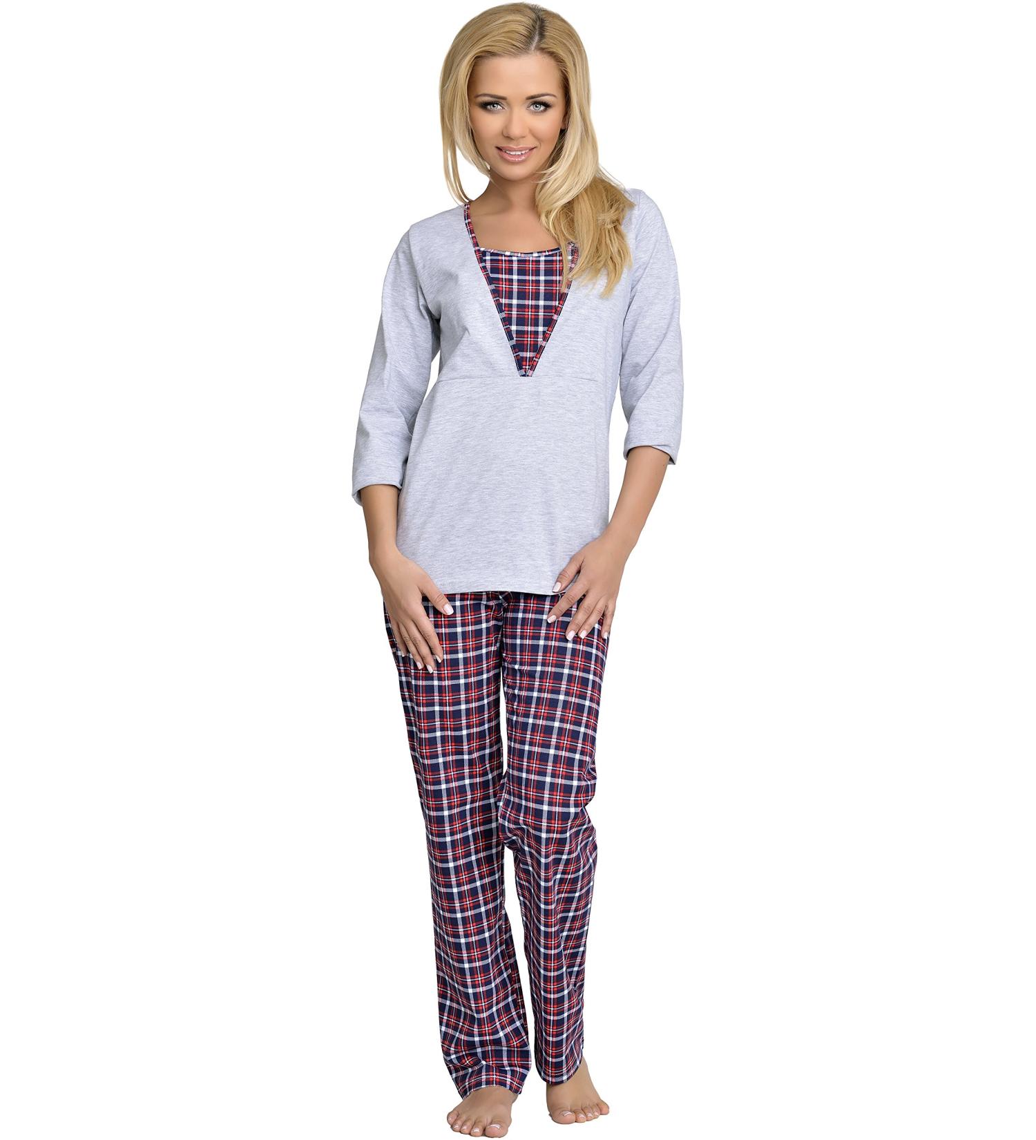 Be Mammy Women's Nursing Pyjama Set, Size S Melange - Comfortable Maternity Sleepwear - Buy Online on SooperMarket.com