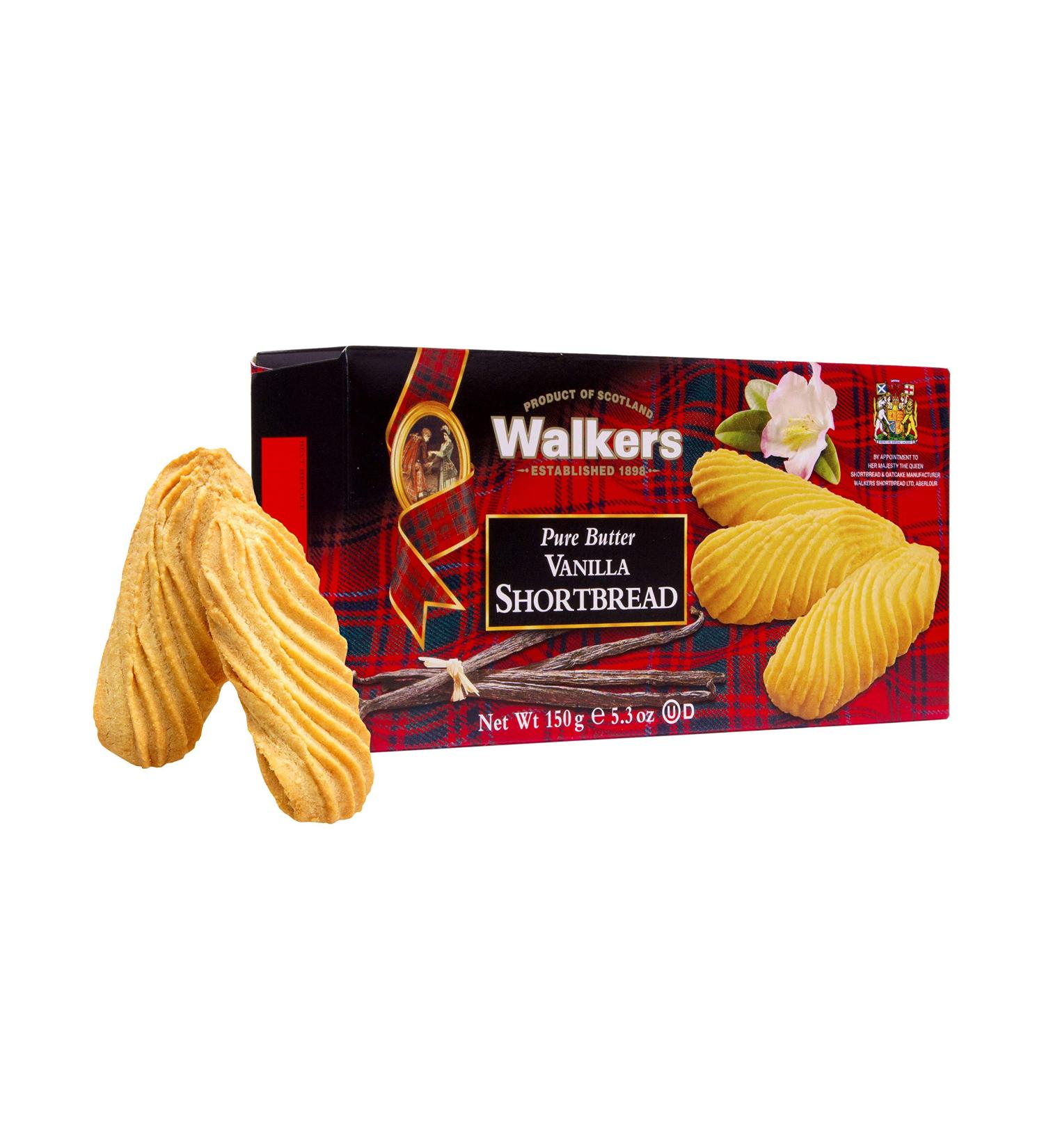 Walkers Shortbread Vanilla Cookies 5.3oz Box - Pack of 4 | Delicious Vanilla Flavor - Buy Online on SooperMarket.com