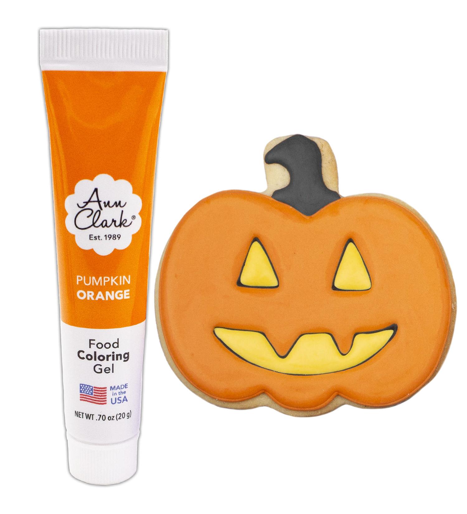 Ann Clark Pumpkin Orange Food Coloring Gel .70 oz (20g) - Vegan, Kosher, Non-GMO, Made in USA - Buy Online on SooperMarket.com