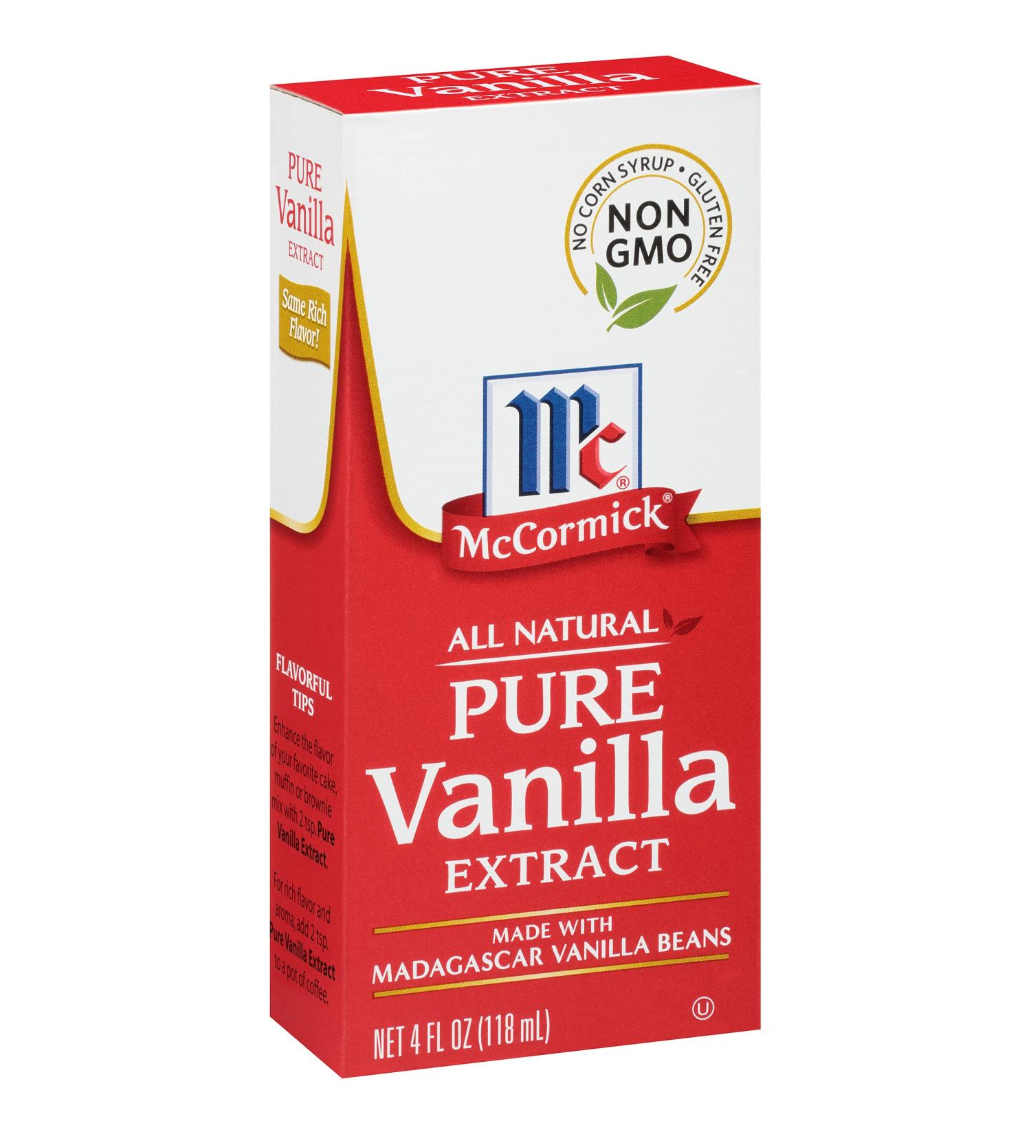 McCormick All Natural Pure Vanilla Extract 4 fl oz - Pack of 1 - Buy Online on SooperMarket.com