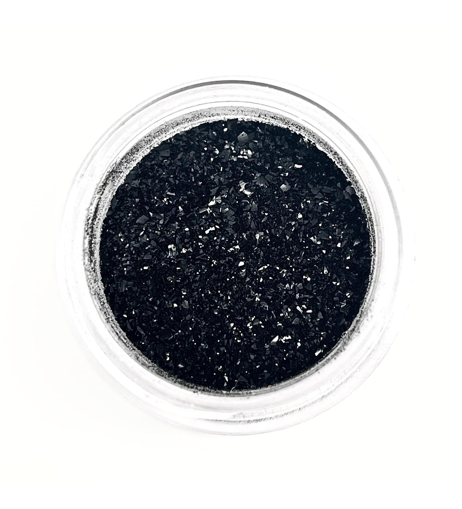 MIDNIGHT BLACK Luxury Edible Cake Glitter  5 grams - Vegan, Kosher - cakes, cupcakes, fondant, decorating, cake pops, candy, USA Made