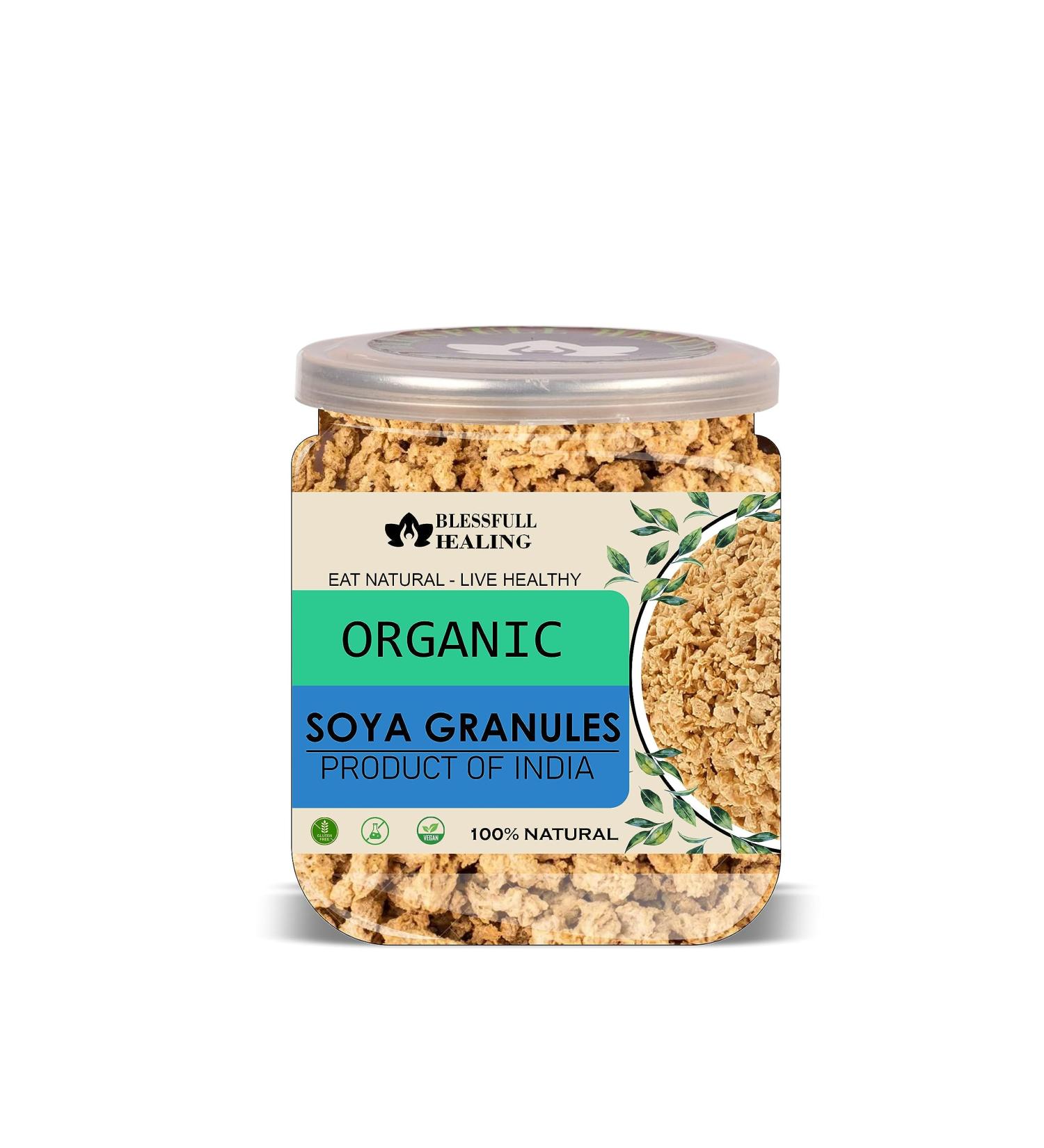 Blessfull Healing Organice SOYA GRANULES for Breakfast 1 lb (453 Gram) - Buy Online on SooperMarket.com