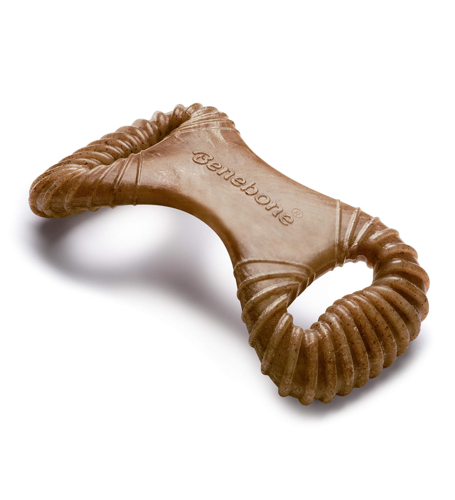 Benebone Dental Dog Chew Toy for Aggressive Chewers - Long Lasting - Made in USA with REAL Bacon - Medium - Buy Online on SooperMarket.com