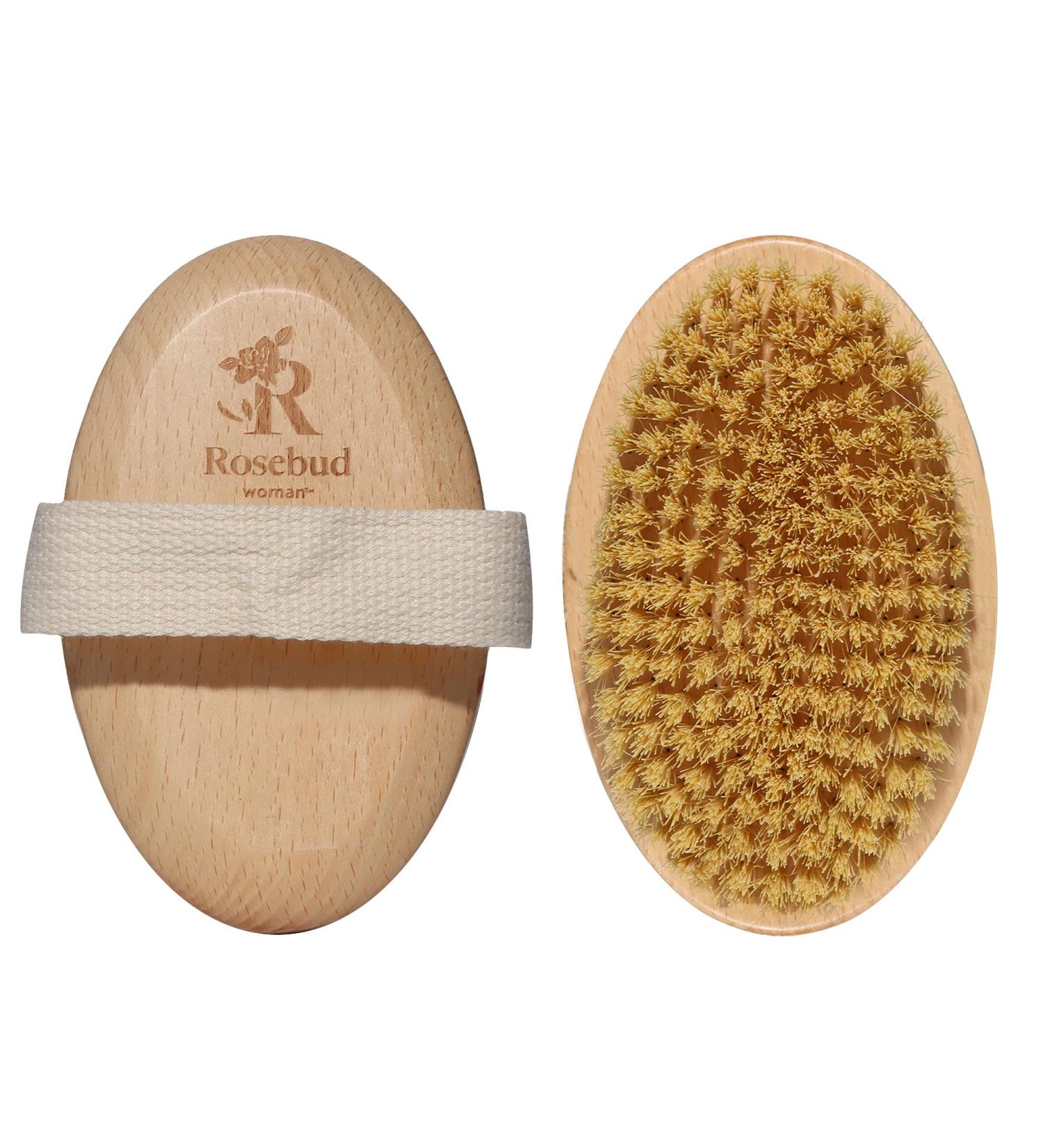 Rosebud Woman Perfect Skin Brush - Vegan, Sustainable Dry Brushing for Improved Circulation and Exfoliation (1Ct) - Buy Online on SooperMarket.com