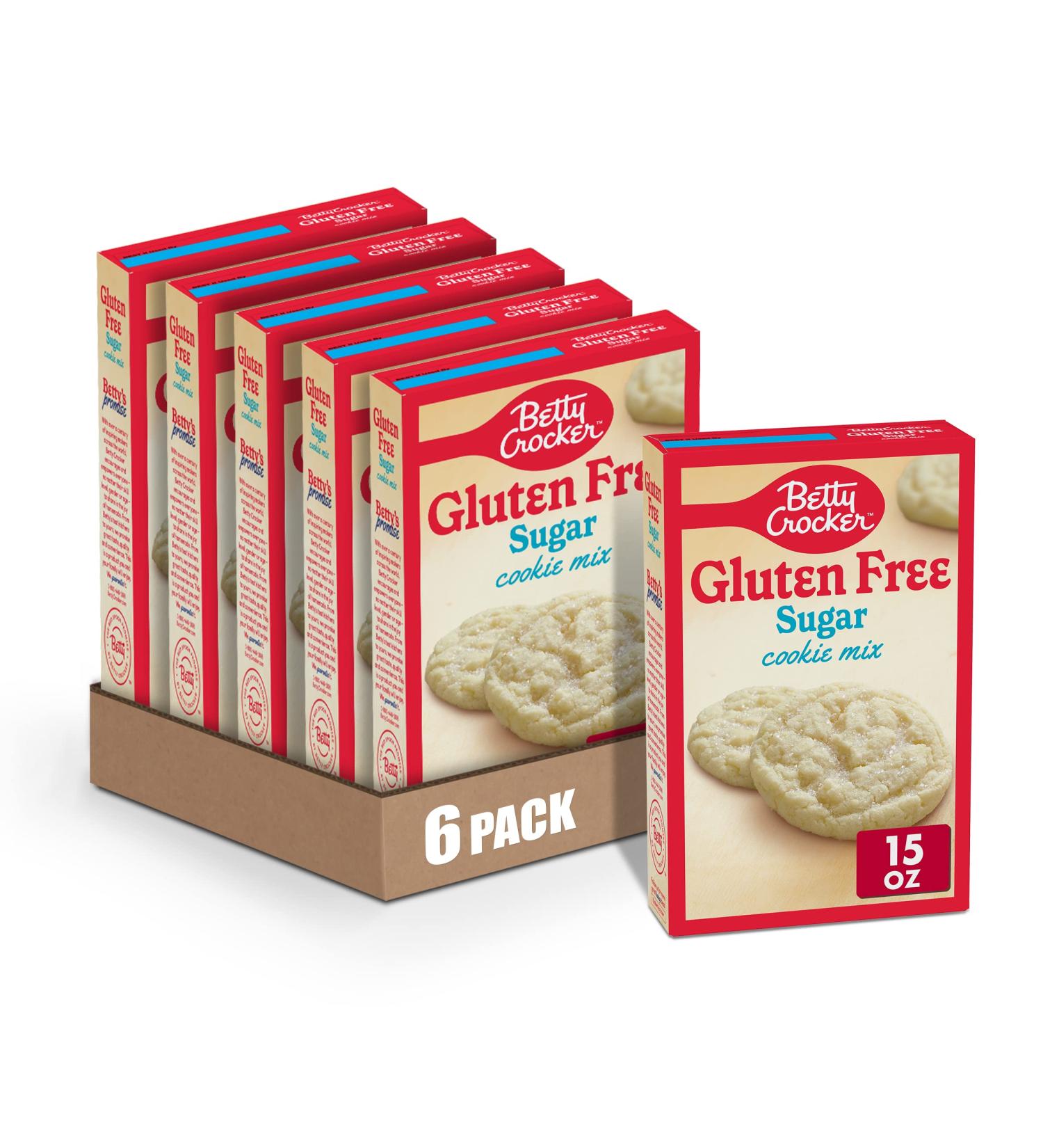 Betty Crocker Gluten Free Sugar Cookie Mix 15 oz - Pack of 6 | Delicious & Easy to Bake - Buy Online on SooperMarket.com