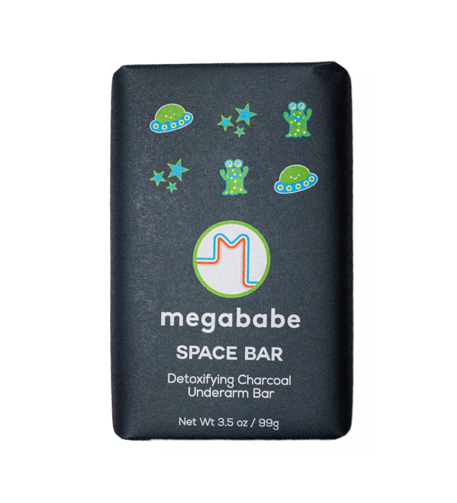 MEGABABE Underarm Bar Soap - Space Bar with Charcoal for Odor Control - 3.5 oz - Buy Online on SooperMarket.com