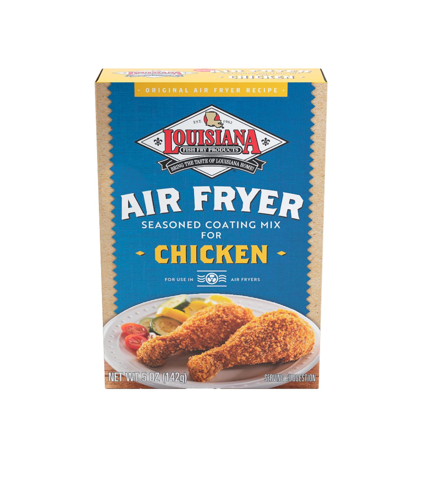 Louisiana Fish Fry Air Fryer Chicken Coating Mix 5 oz (Pack of 6) | Crispy Chicken Breading Mix - Easy to Cook & Delicious Flavor | Each Box Coats 2 lbs | Air Fried Chicken - Buy Online on SooperMarket.com