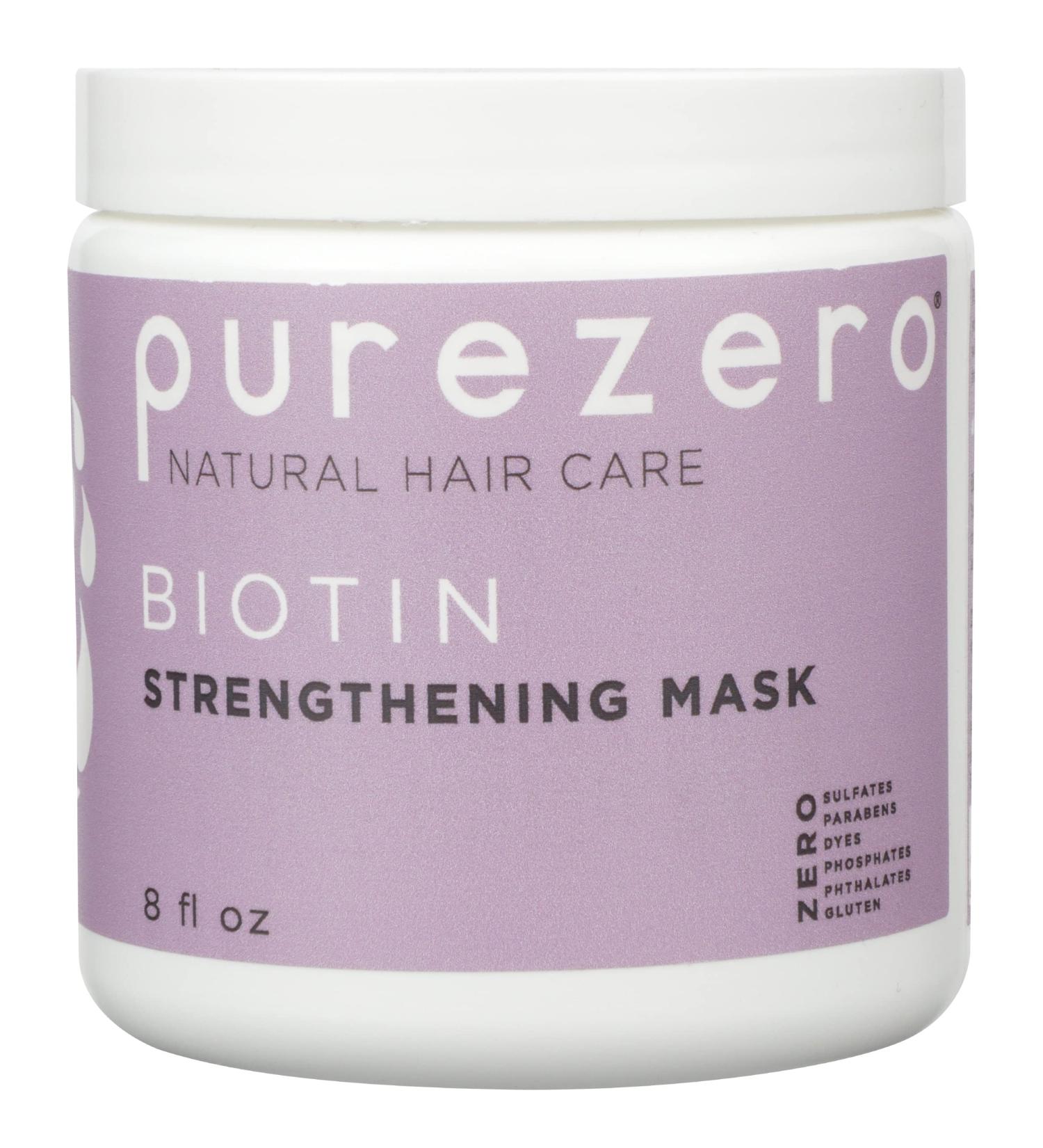 PUREZERO Biotin Strengthening Mask 8oz - Hair Repair and Strengthening Treatment - Buy Online on SooperMarket.com