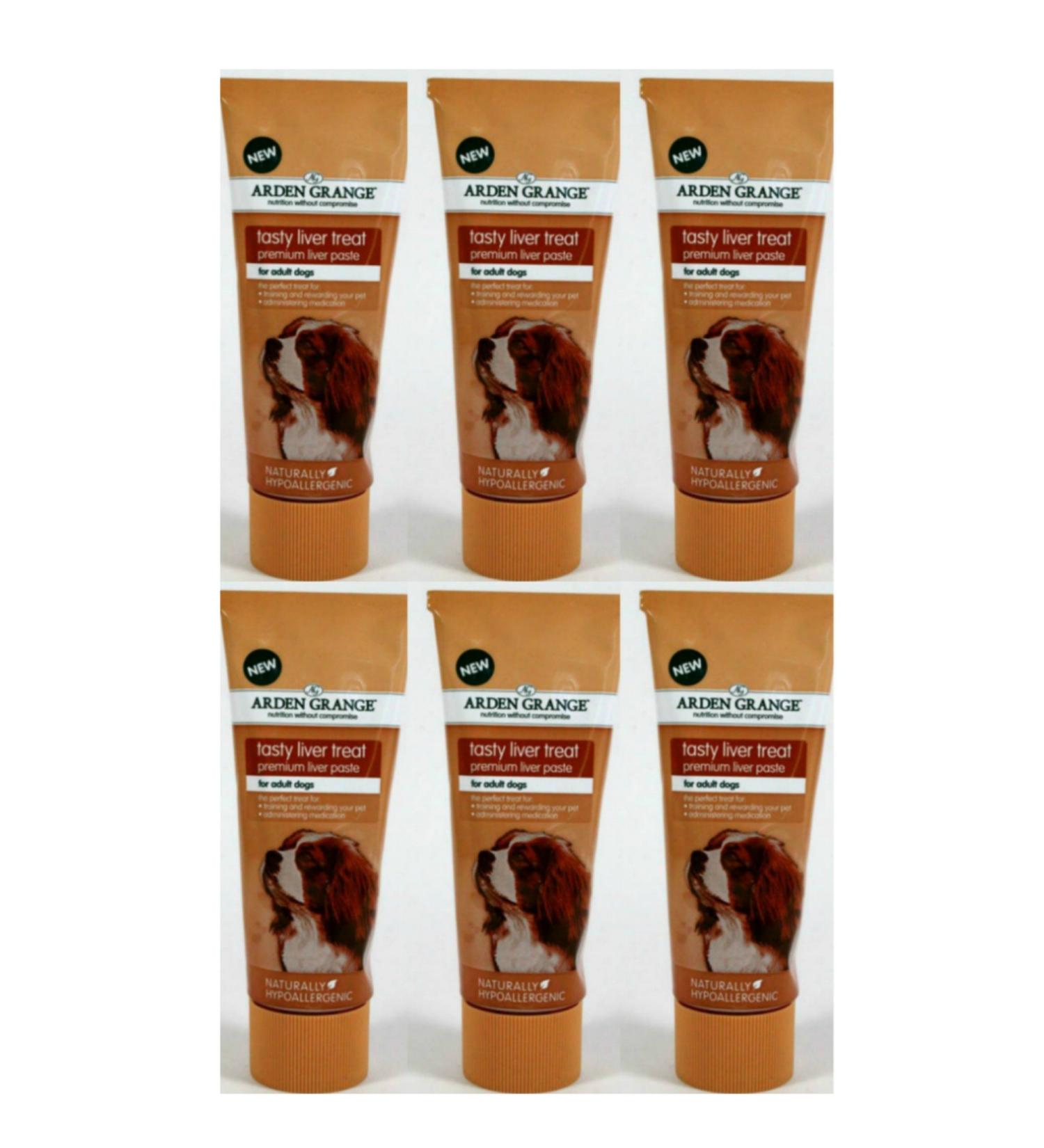 6 x 75g Arden Grange Liver Paste Dog Treat