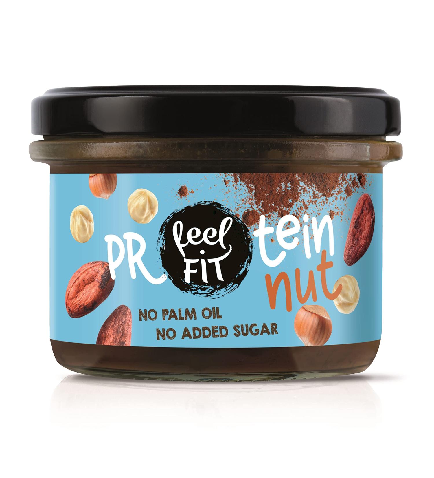 Feel Fit Protein Groove Cocoa Hazelnut Spread - 19% Protein No Added Sugar Palm Oil Free Smooth Consistency (6 x 200g) - Buy Online on SooperMarket.com