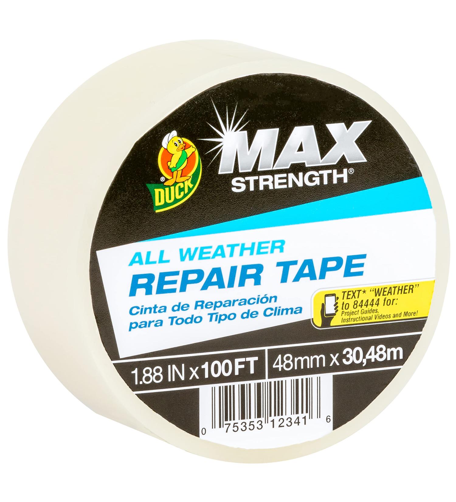 Duck Brand All Weather Indoor/Outdoor Repair Tape  Clear  1.88-Inch x 100-Feet  Single Roll  281230 - Buy Online on SooperMarket.com