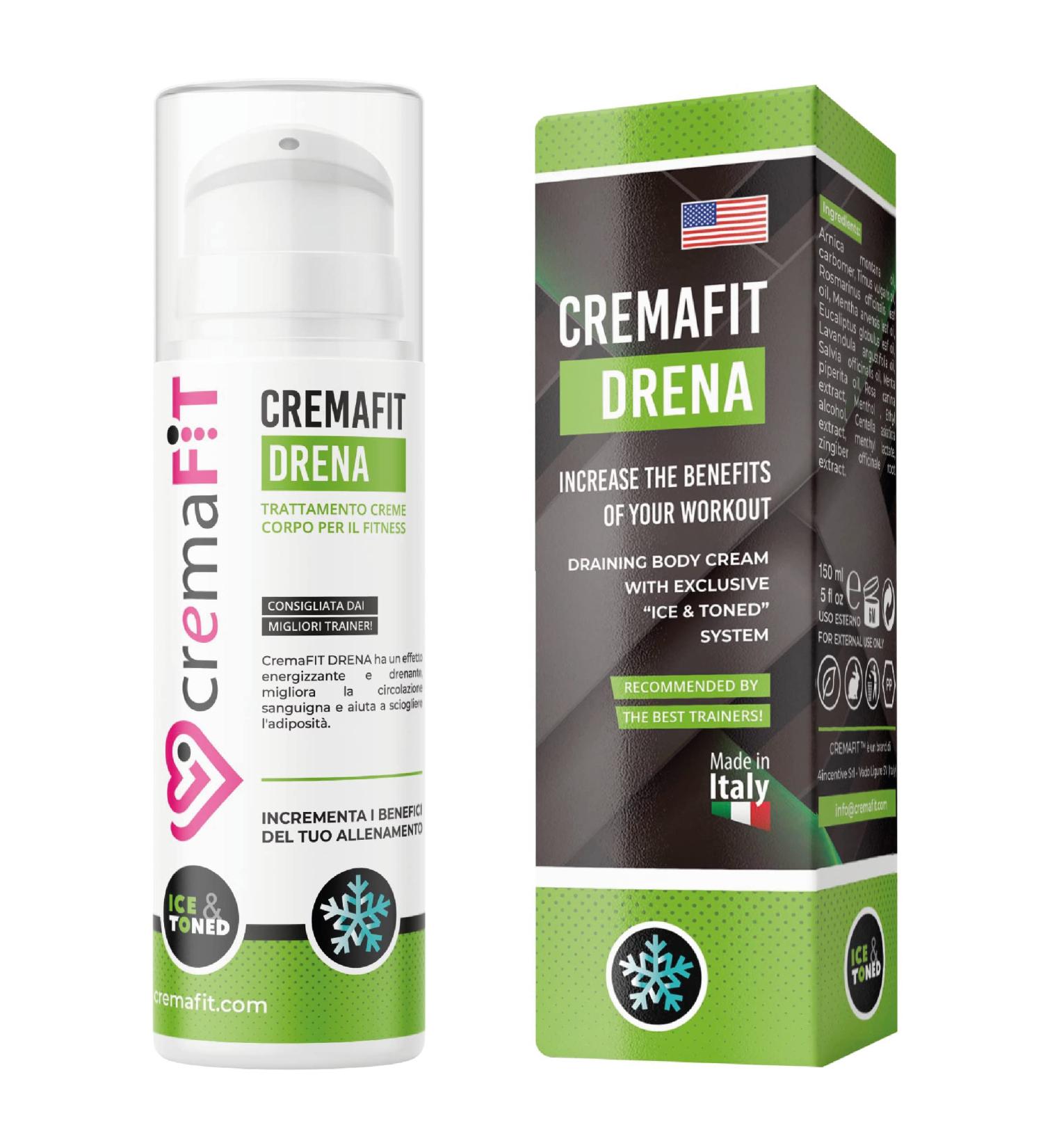 CREMAFIT DRENA Anticellulite Cream - Thermogenic Cold Therapy for Tired Legs 150ml | Reduces Water Retention & Swelling - Buy Online on SooperMarket.com