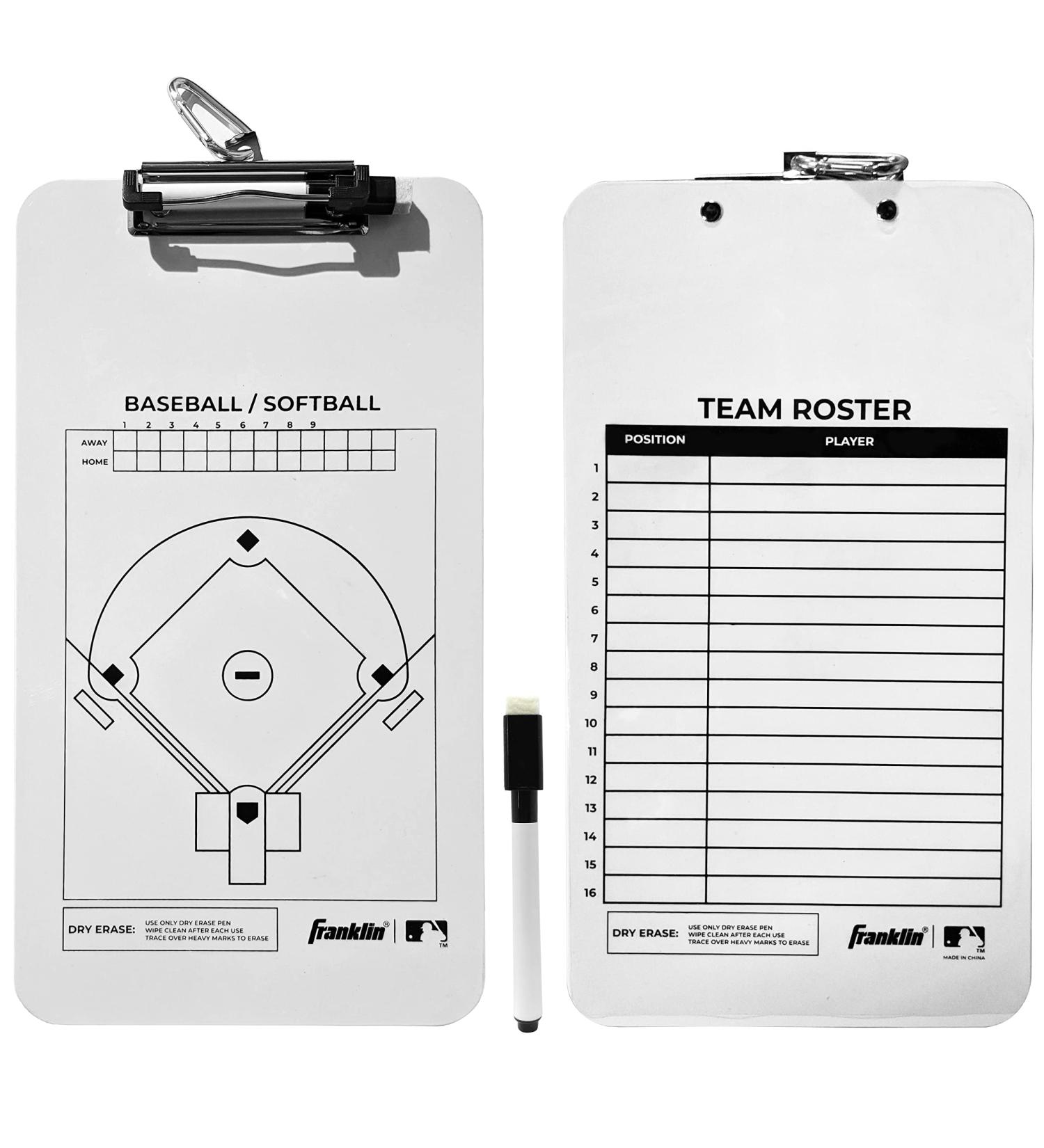 Franklin Sports MLB Coaches Clipboard - Essential Baseball Coaching Tool - Buy Online on SooperMarket.com